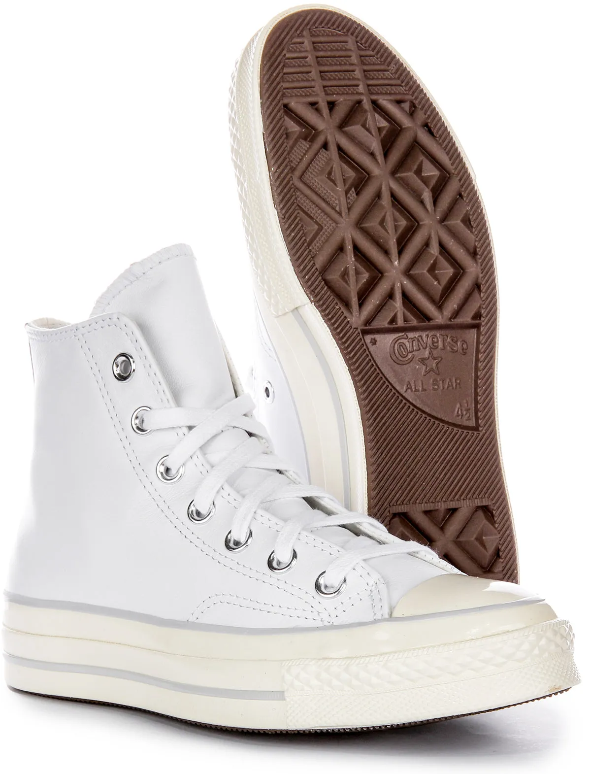 Converse Chuck 70s High A07201C In White Leather Shoes Converse