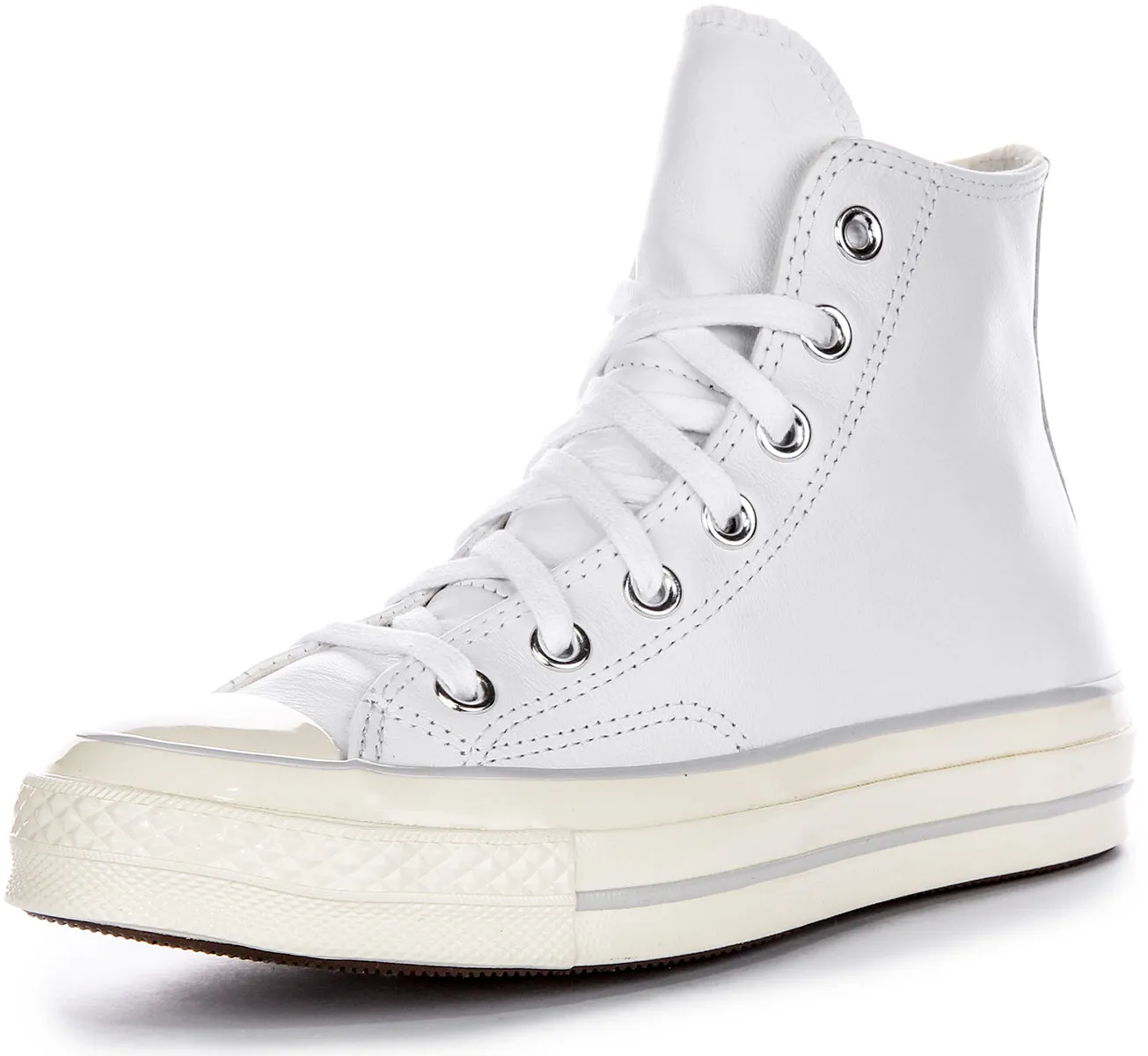 Converse Chuck 70s High A07201C In White Leather Shoes Converse