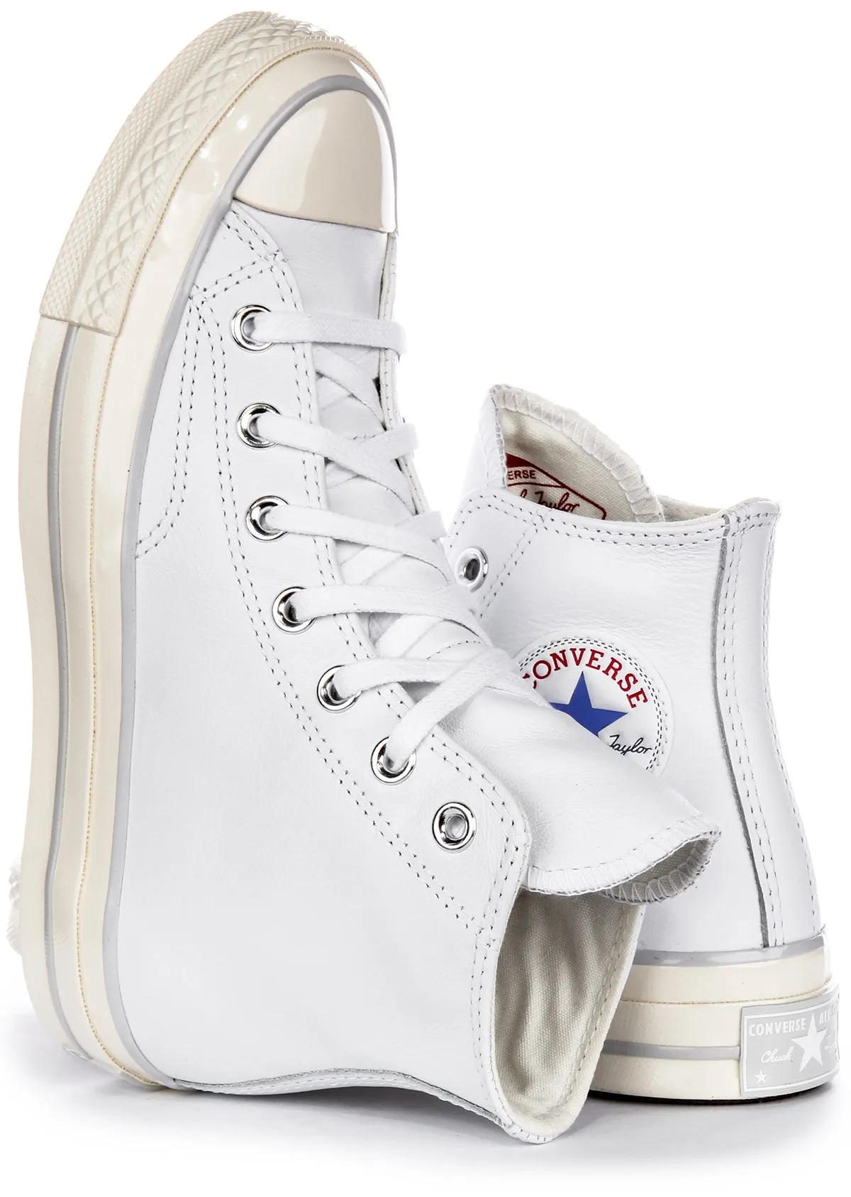 Converse Chuck 70s High A07201C In White Leather Shoes Converse