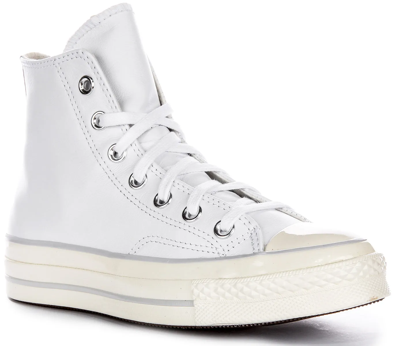 Converse Chuck 70s High A07201C In White Leather Shoes Converse
