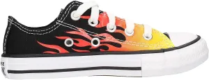 Converse Chuck Taylor All Star OX Kids' Black Textile Low Sneakers ecco Shoes