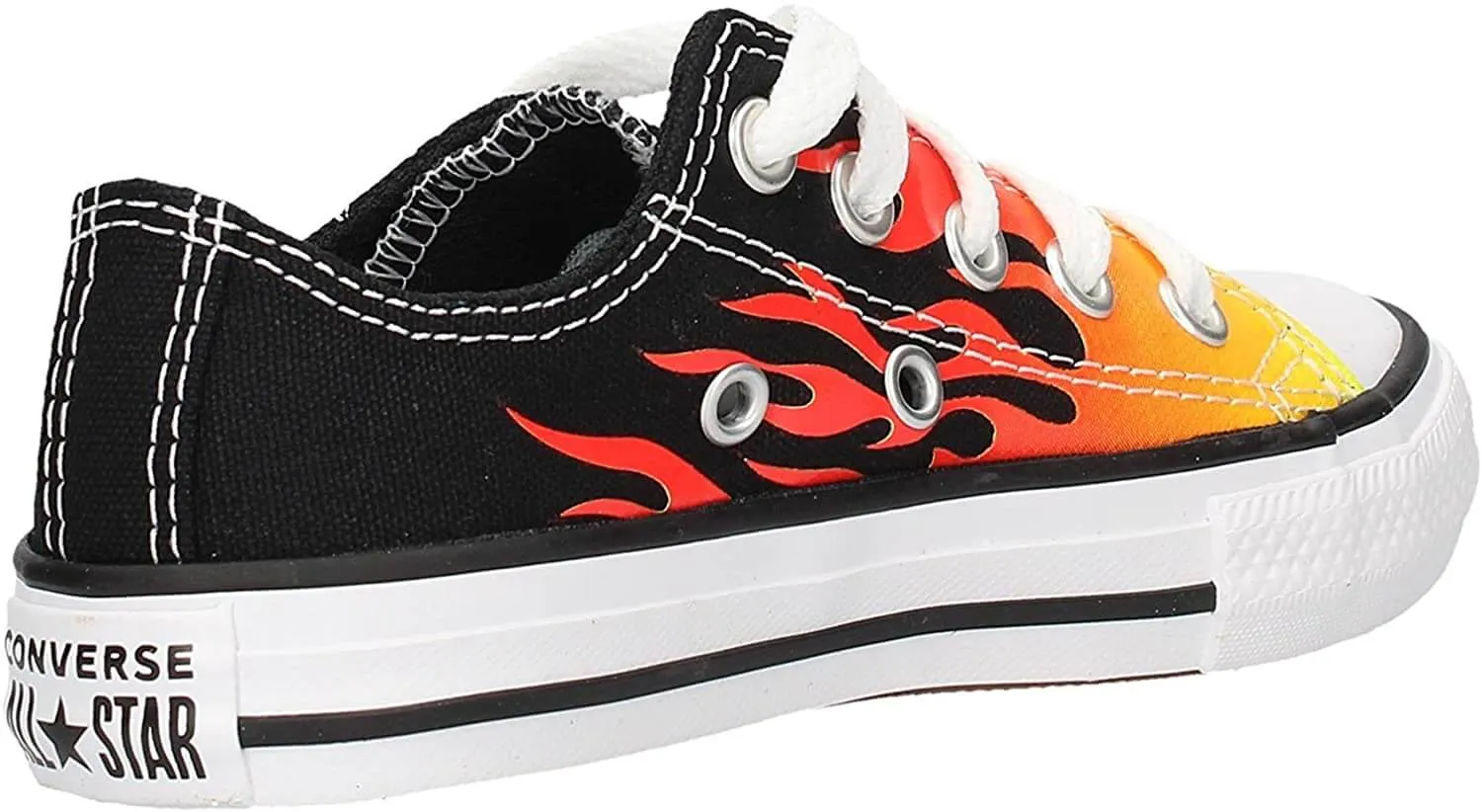 Converse Chuck Taylor All Star OX Kids' Black Textile Low Sneakers ecco Shoes