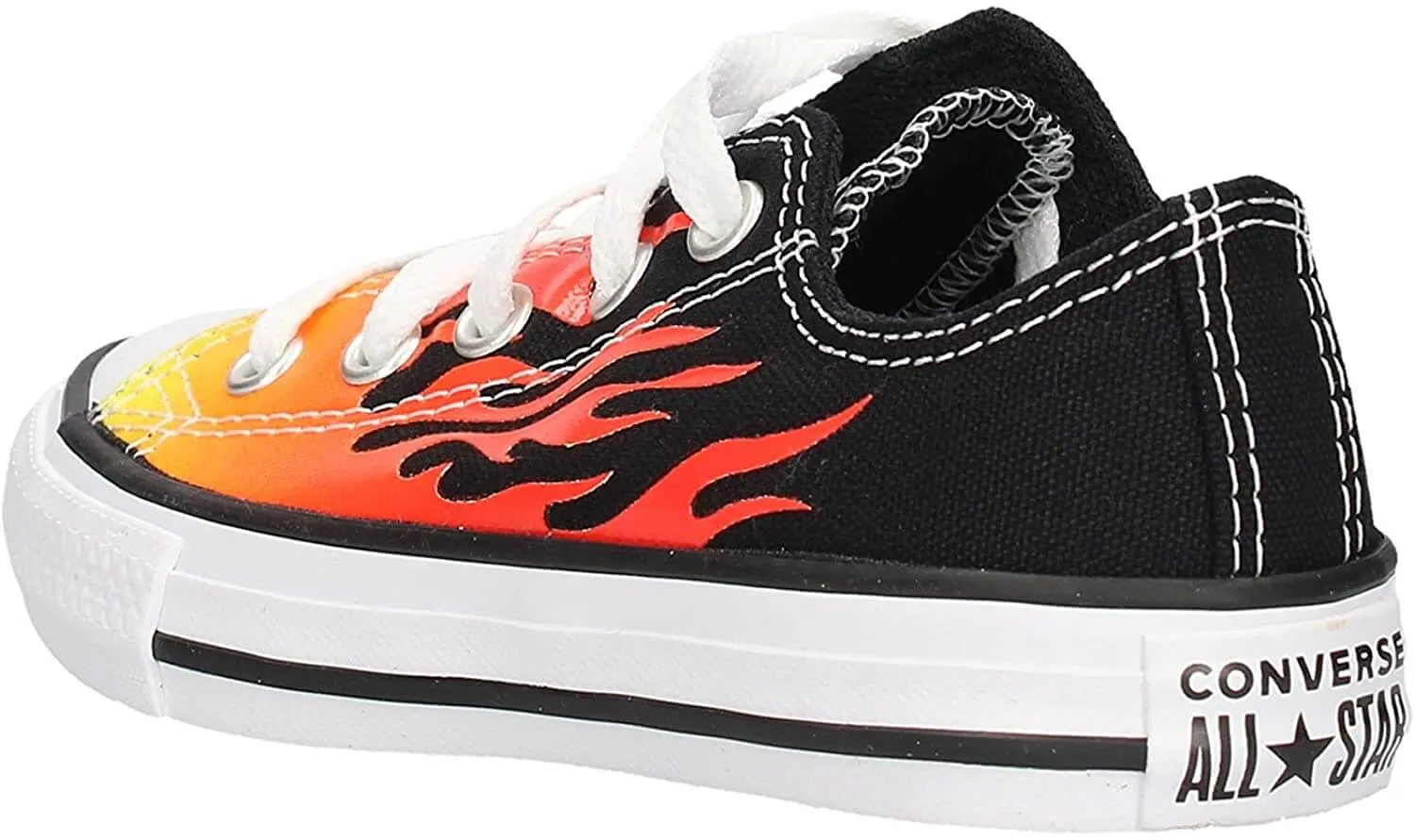 Converse Chuck Taylor All Star OX Kids' Black Textile Low Sneakers ecco Shoes
