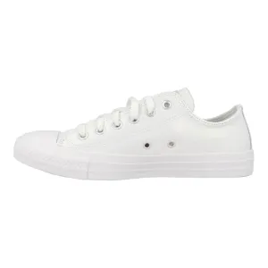 Converse Chuck Taylor All Star OX Kids' White Leather Shiny Sneakers ecco Shoes