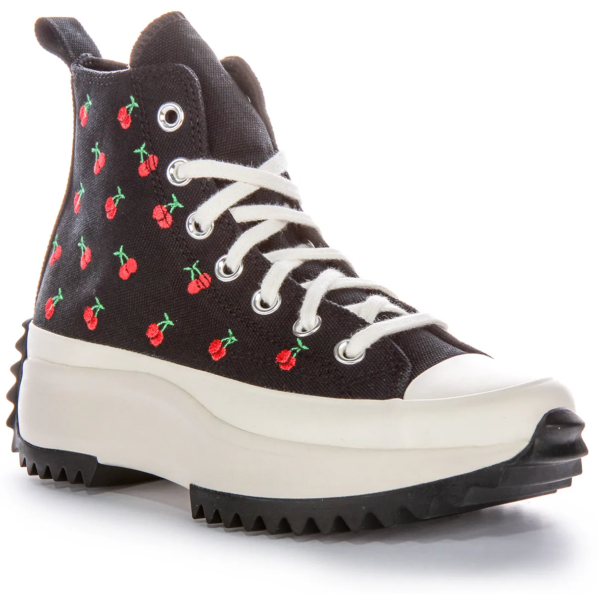 Converse RunStar Hike A08113C In Black Red Cherries Shoes Converse