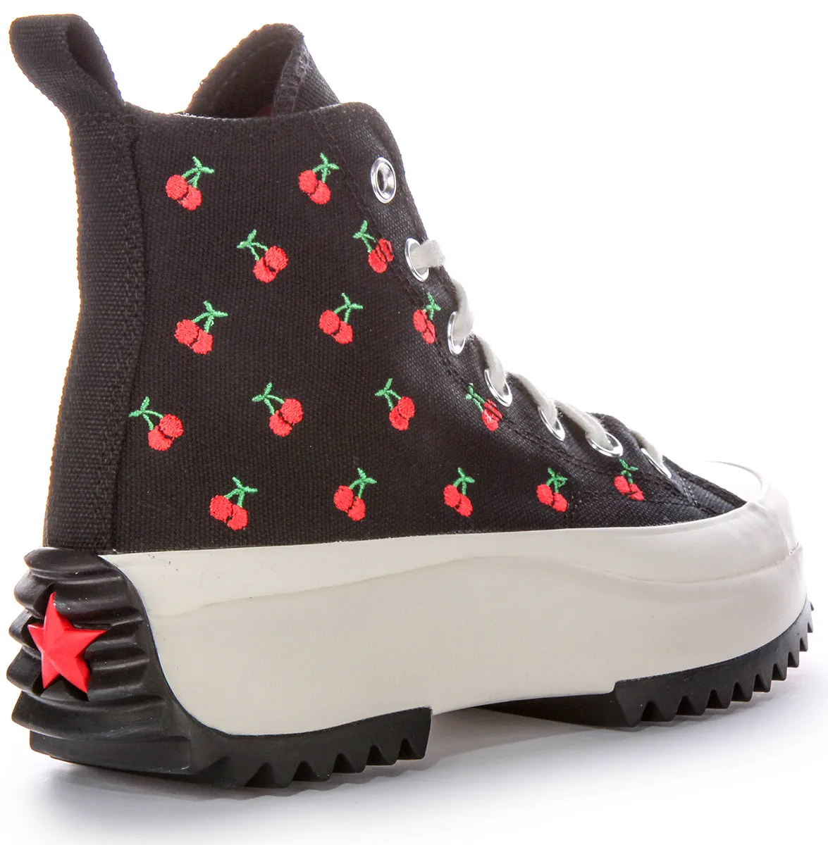 Converse RunStar Hike A08113C In Black Red Cherries Shoes Converse