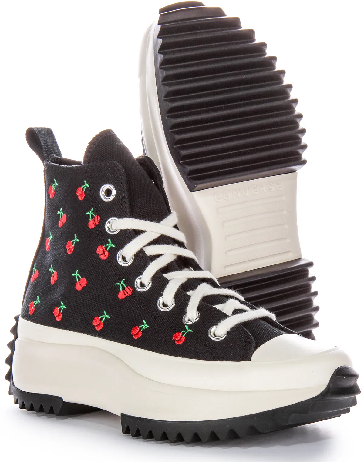Converse RunStar Hike A08113C In Black Red Cherries Shoes Converse