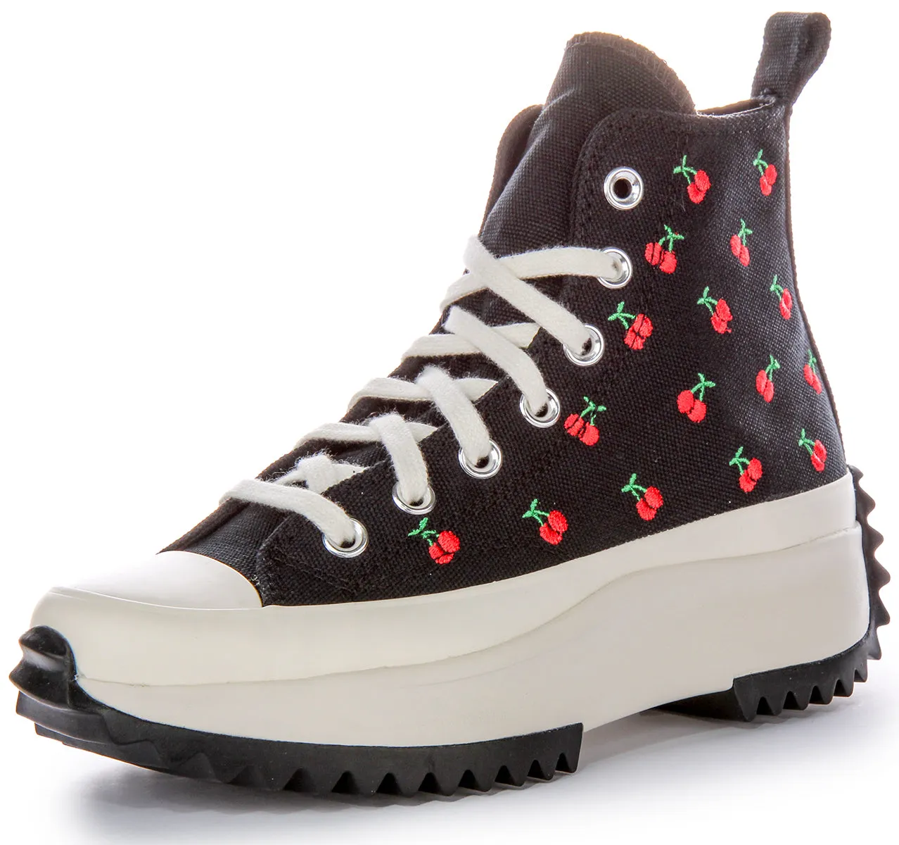 Converse RunStar Hike A08113C In Black Red Cherries Shoes Converse