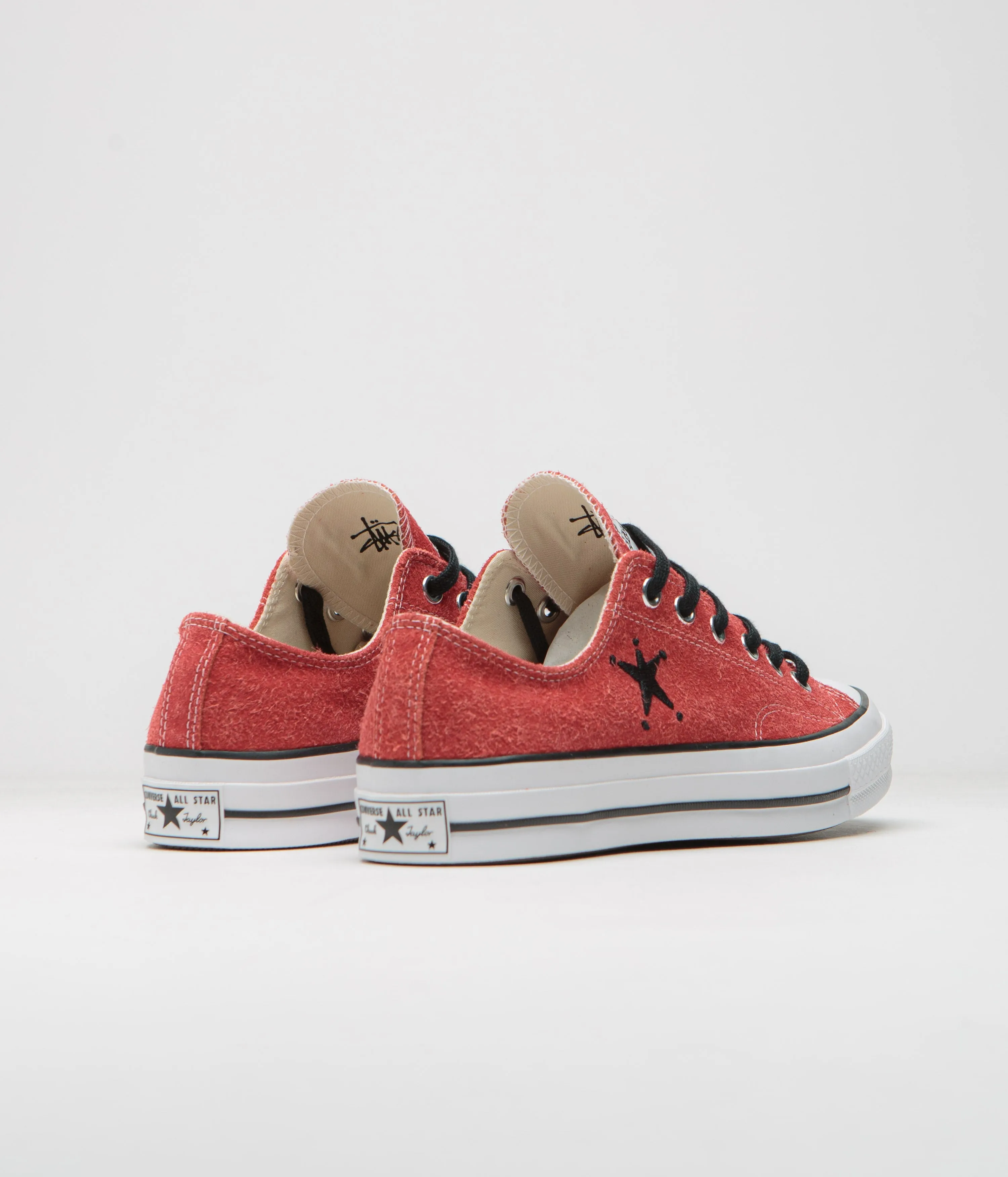 Converse x Stussy Chuck 70 Ox Shoes - Poppy Red Converse Shoes
