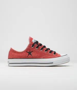 Converse x Stussy Chuck 70 Ox Shoes - Poppy Red Converse Shoes
