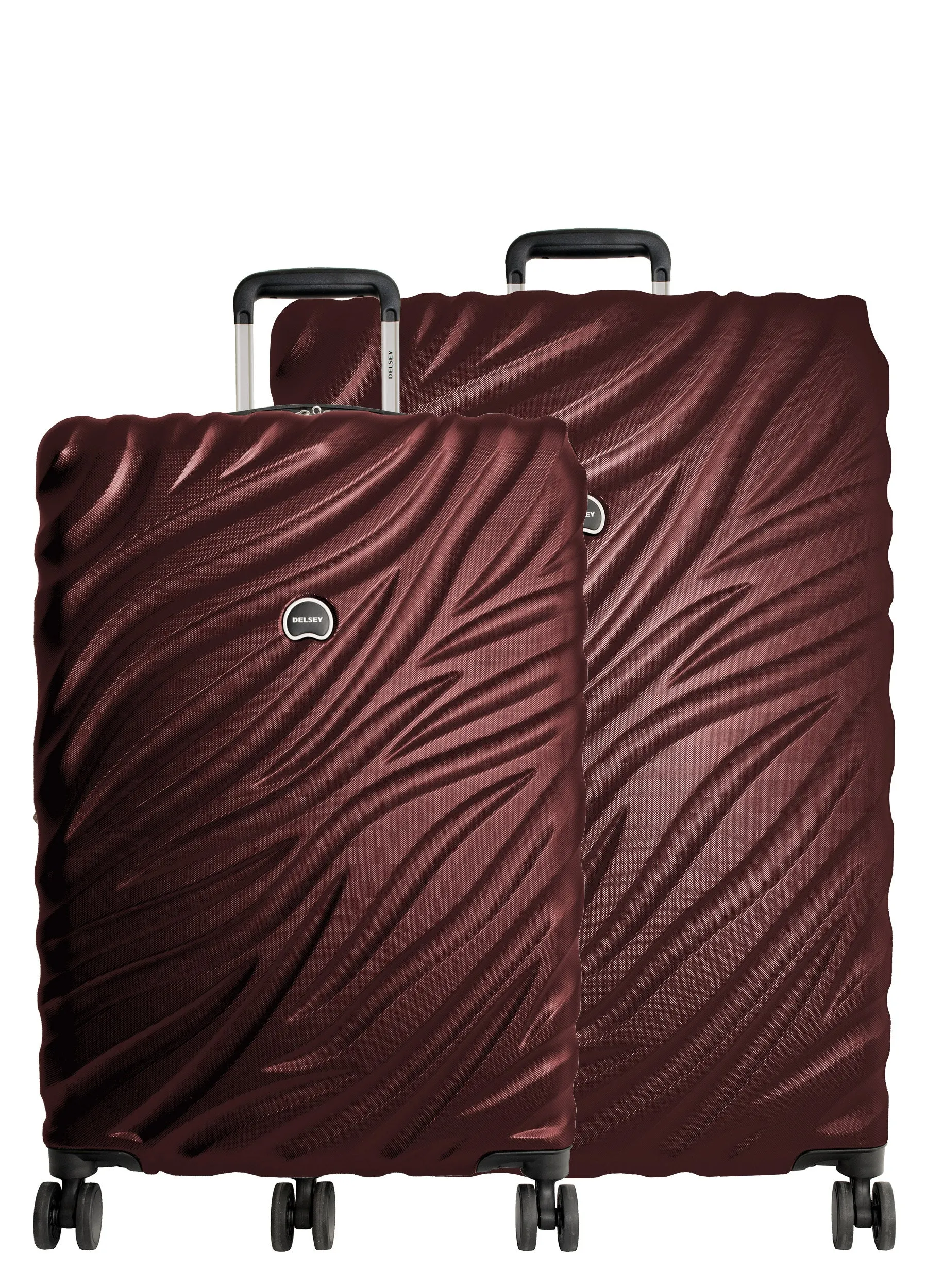 DELSEY Paris Alexis Lightweight Set 2 Piece, Double Wheel Hardshell Suitcases, Expandable Spinner Suitcase with TSA Lock and Carry On Bags Delsey-Paris