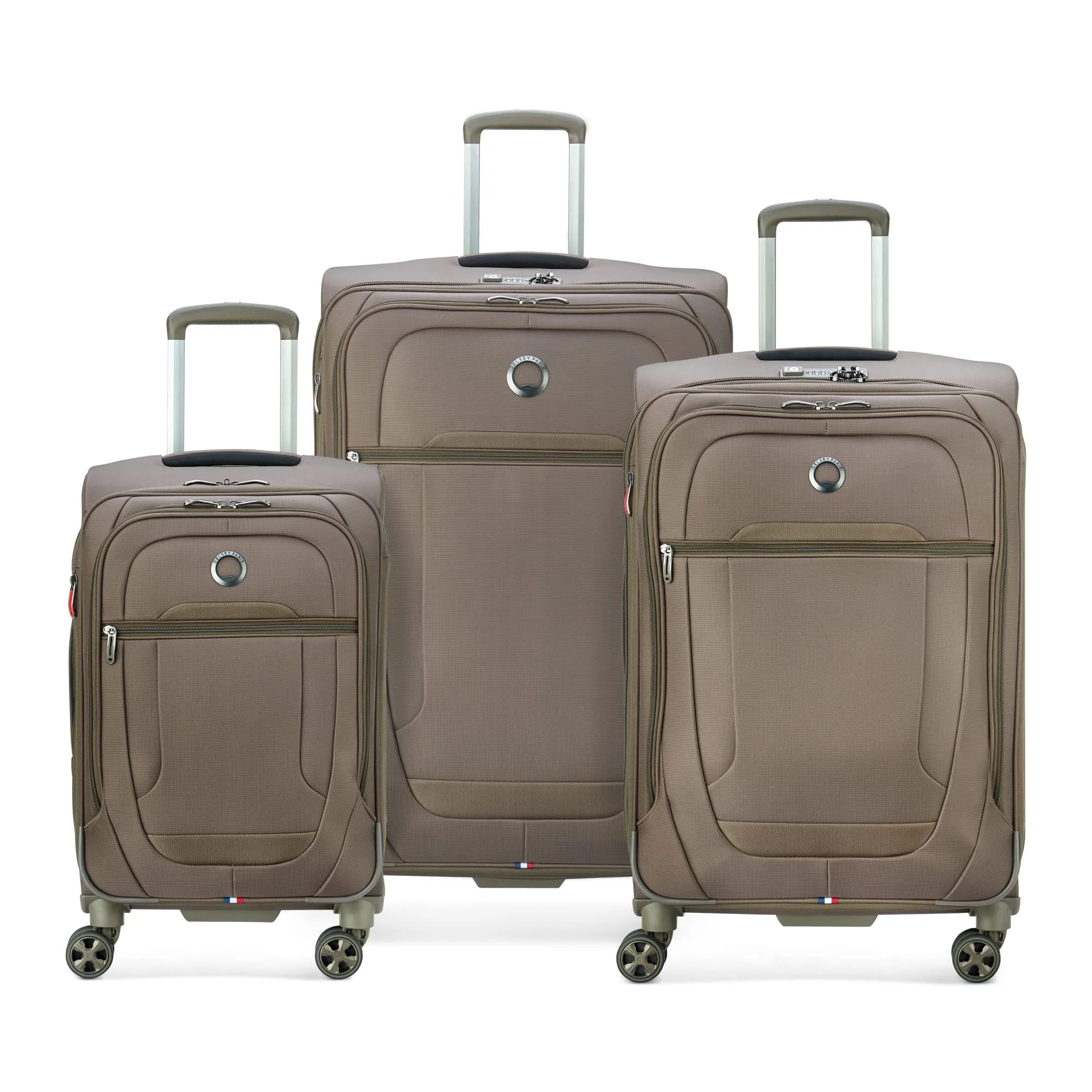 Delsey Paris Helium DLX Softside 3 Pc Expandable Luggage with Spinner Wheels Bags Delsey-Paris