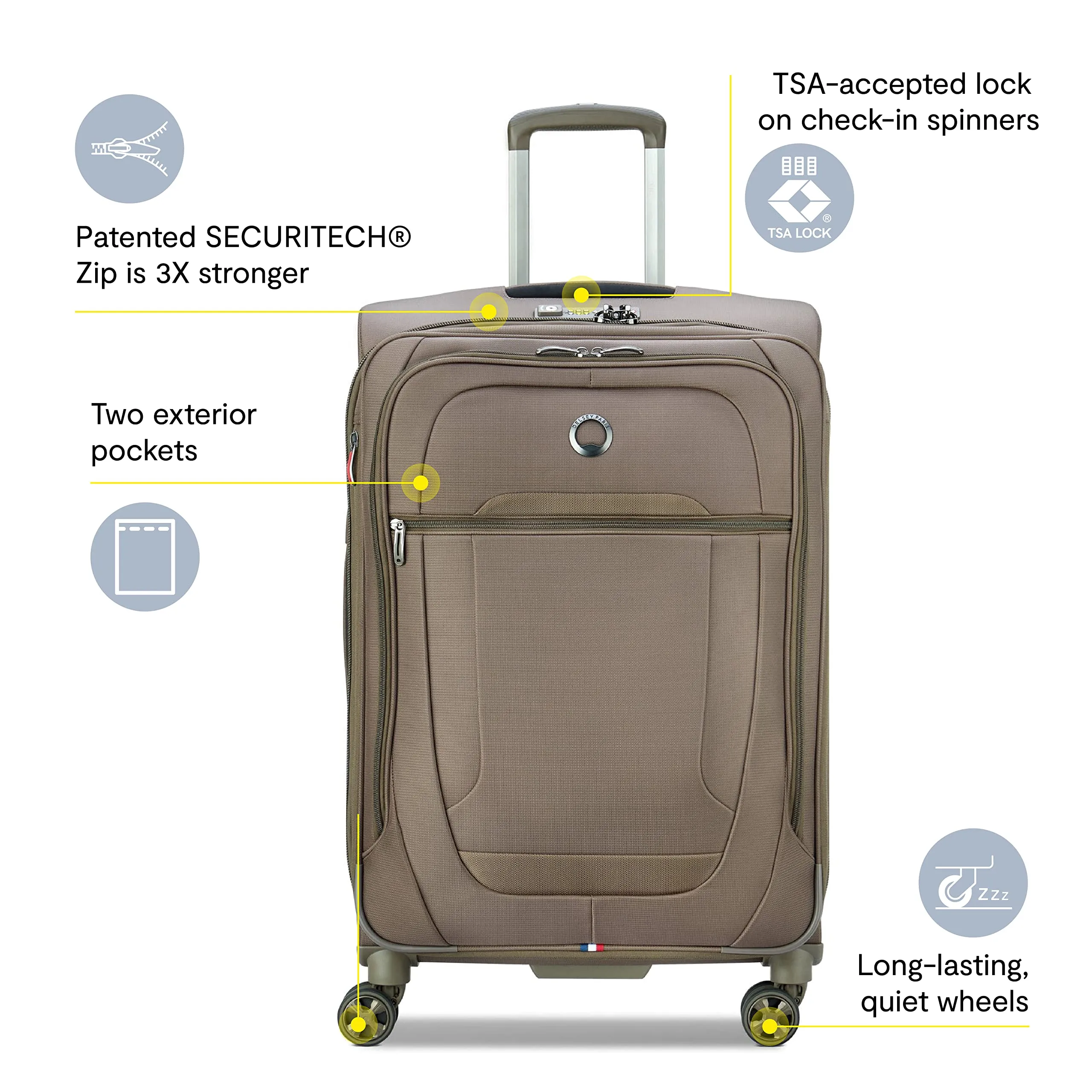 Delsey Paris Helium DLX Softside Expandable 29" Luggage with Spinner Wheels Bags Delsey-Paris