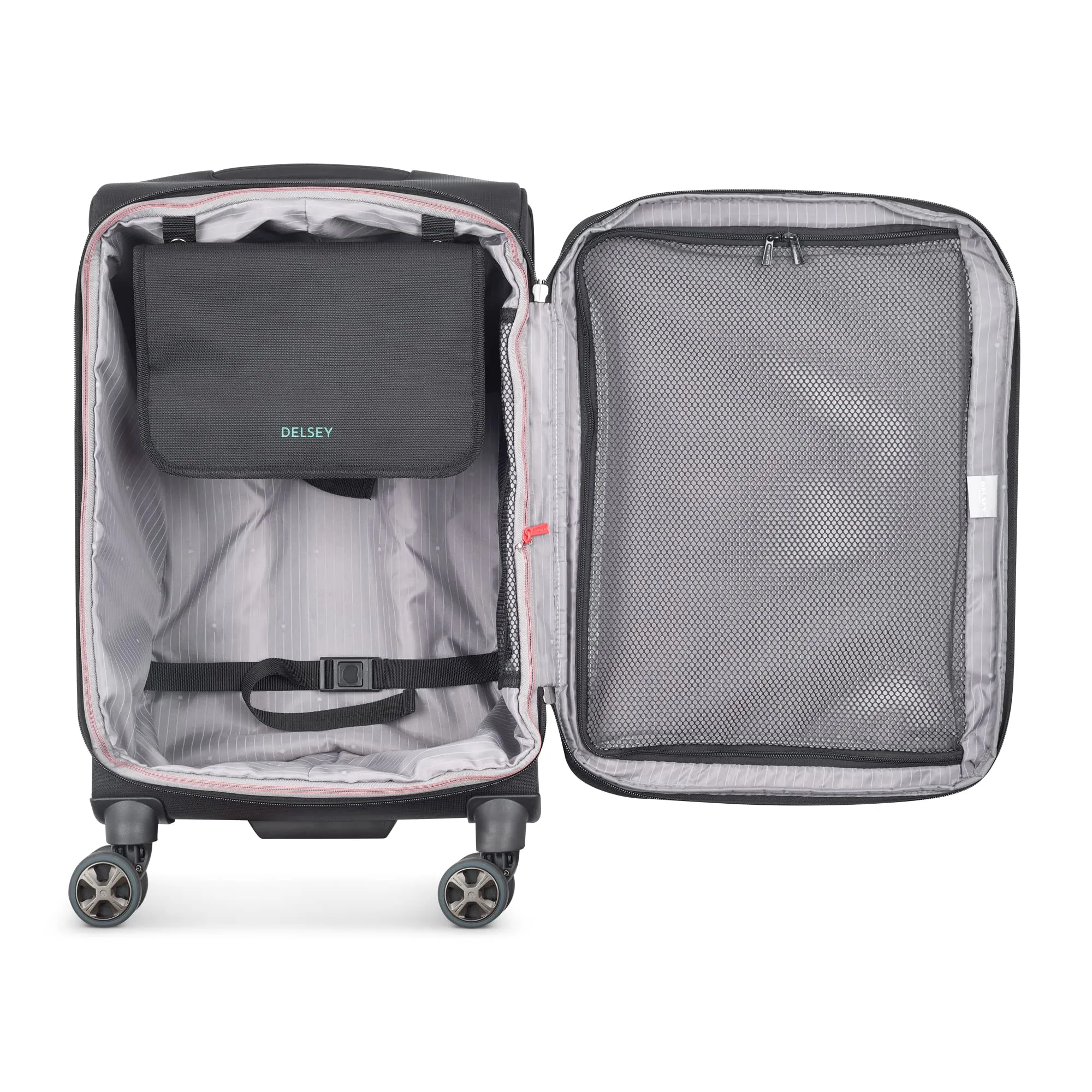 Delsey Paris Helium DLX Softside Expandable Carry On Luggage with Spinner Wheels Bags Delsey-Paris