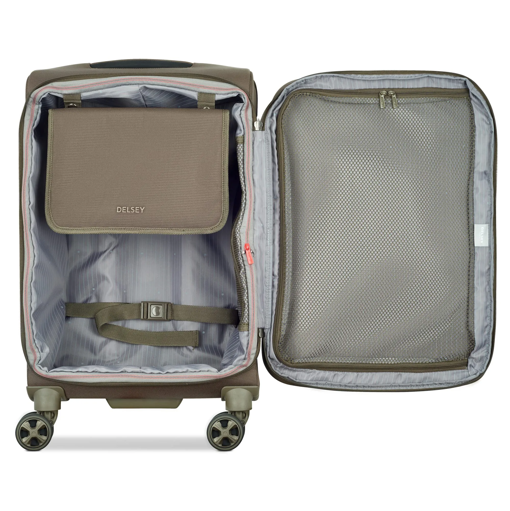Delsey Paris Helium DLX Softside Expandable Carry On Luggage with Spinner Wheels Bags Delsey-Paris