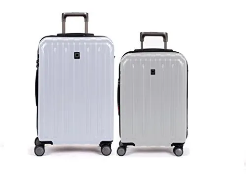 DELSEY Paris Helium Titanium 2 Piece Set (21"/25") 4-Wheel Luggage Sets Bags Delsey-Paris