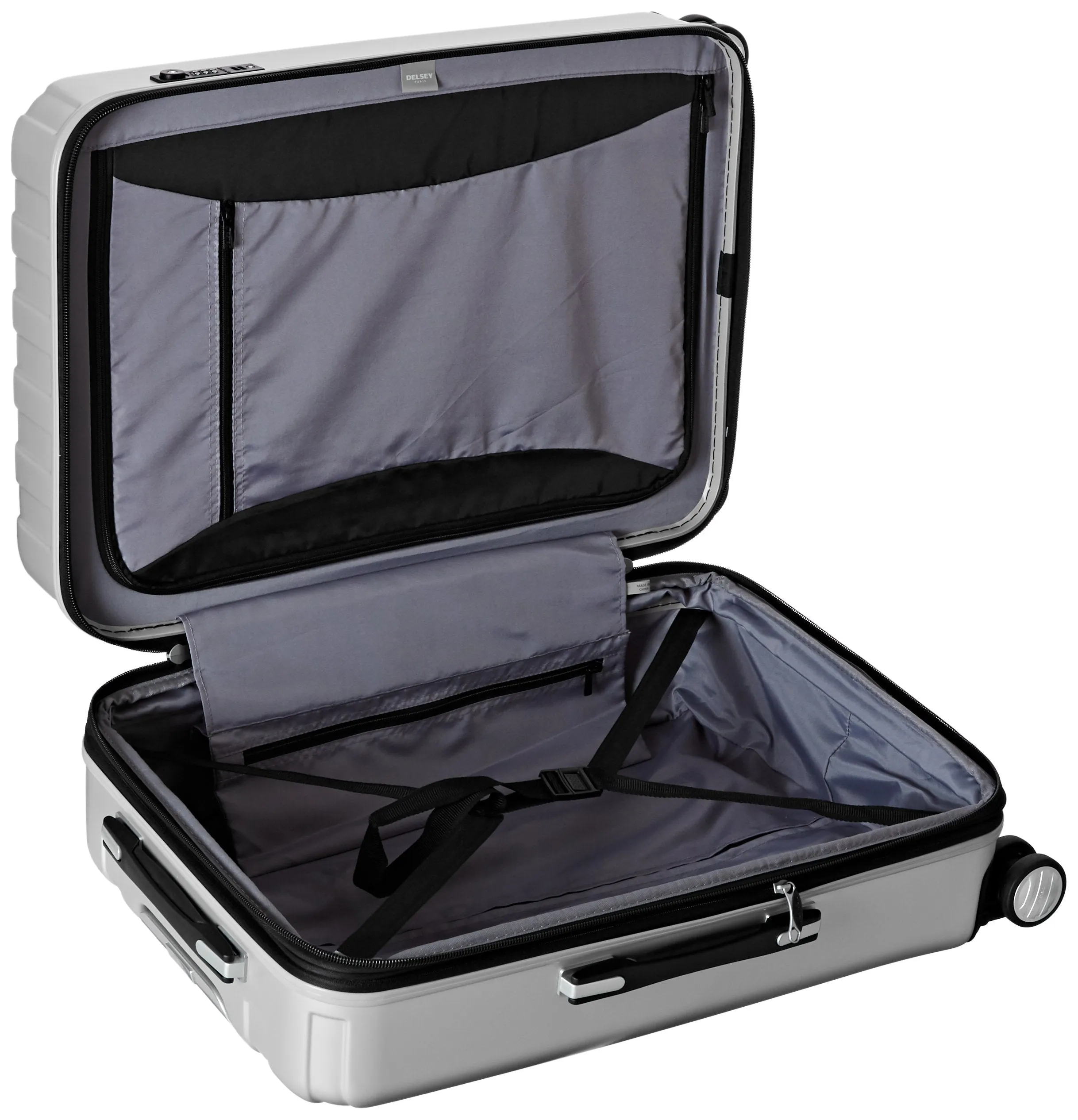 DELSEY Paris Helium Titanium 25" 4-Wheel Medium Luggage Bags Delsey-Paris