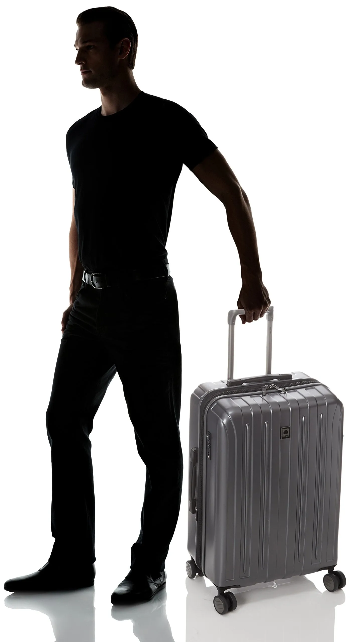 DELSEY Paris Helium Titanium 25" 4-Wheel Medium Luggage Bags Delsey-Paris