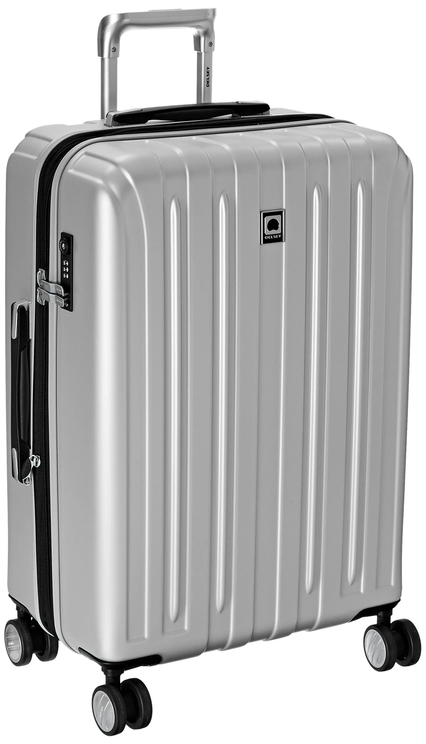 DELSEY Paris Helium Titanium 25" 4-Wheel Medium Luggage Bags Delsey-Paris