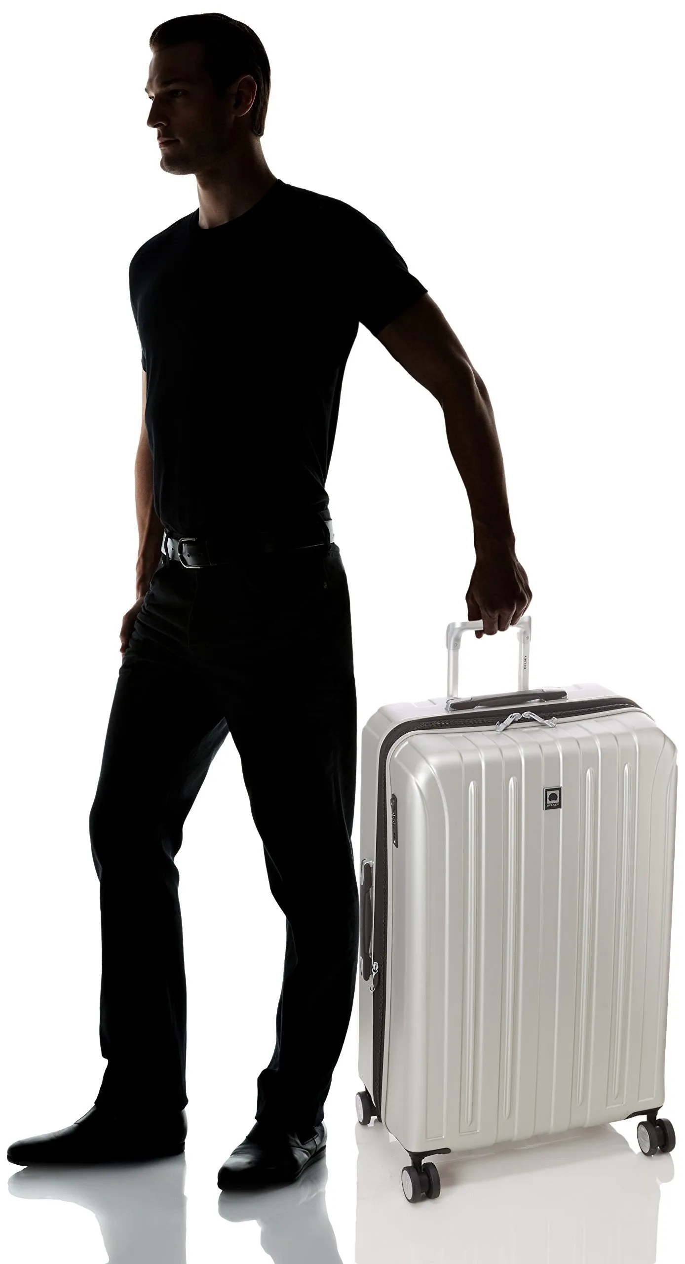 DELSEY Paris Helium Titanium 29" 4-Wheel Large Luggage Bags Delsey-Paris