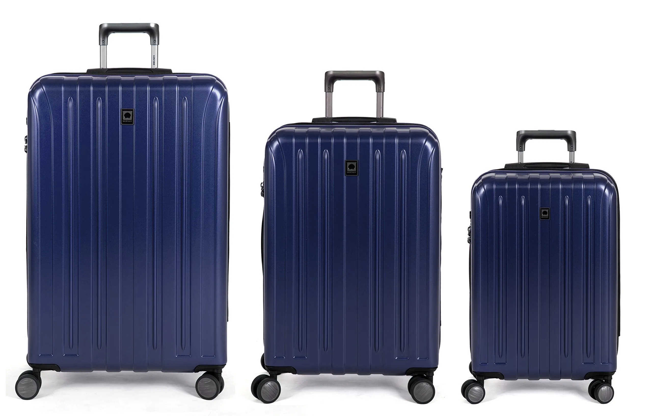 DELSEY Paris Helium Titanium 3 Piece Set (21"/25"/29") 4-Wheel Luggage Sets Bags Delsey-Paris
