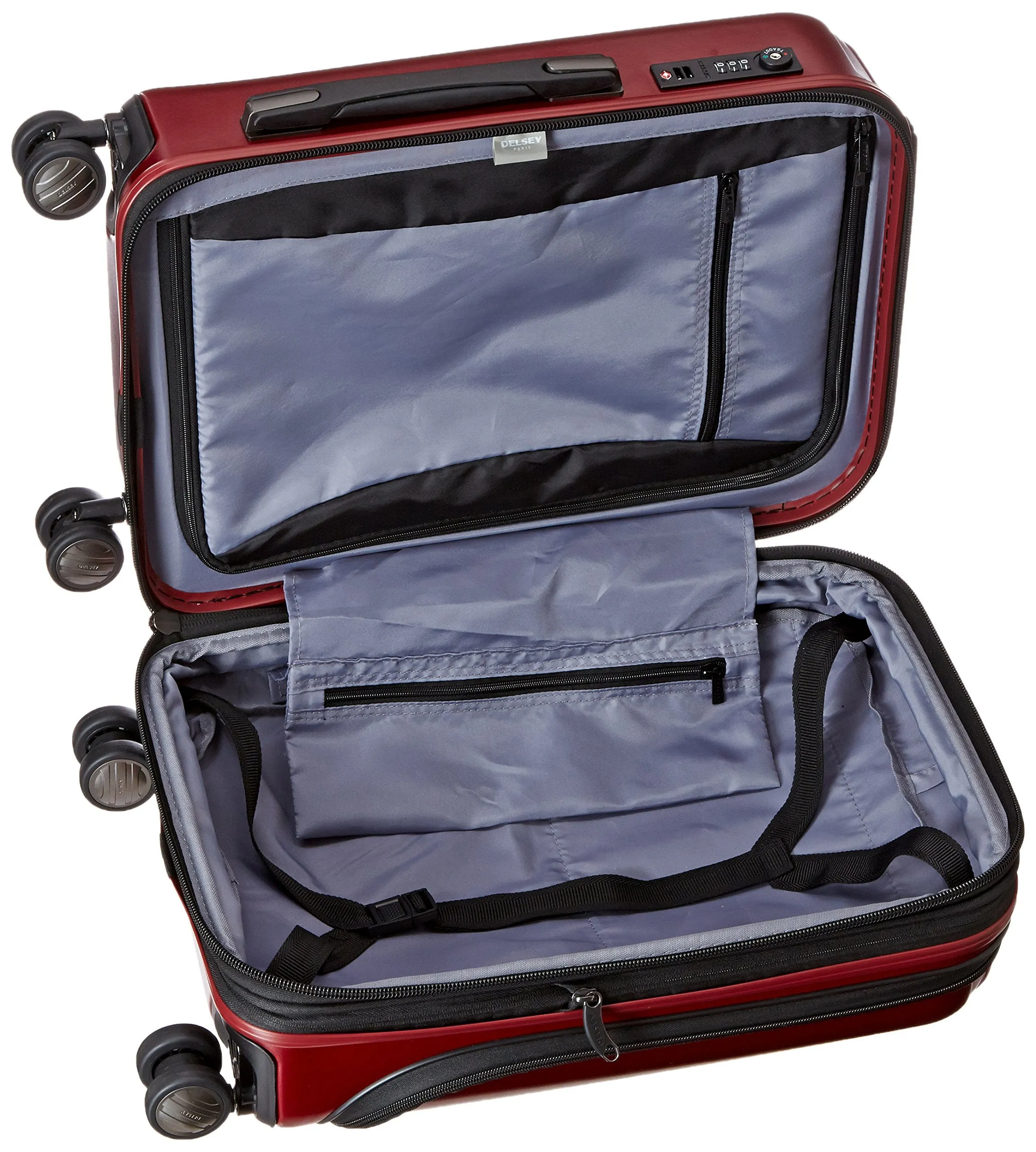 DELSEY Paris Helium Titanium International 19 Carry-on Expandable Spinner Trolley Bags Delsey-Paris