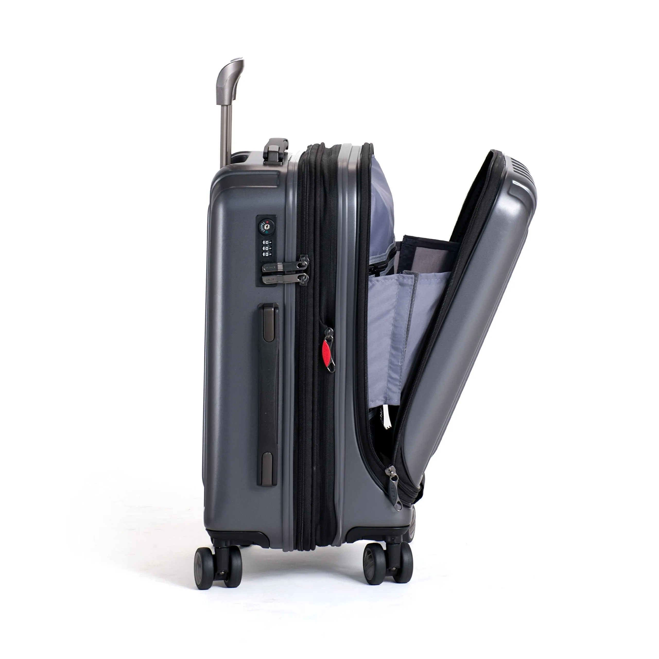 DELSEY Paris Helium Titanium International 19 Carry-on Expandable Spinner Trolley Bags Delsey-Paris