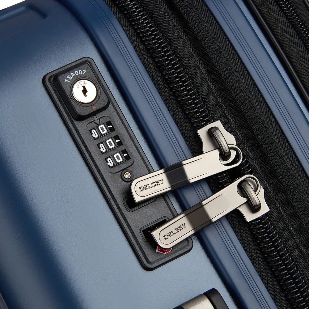 DELSEY Paris Helium Titanium International 19 Carry-on Expandable Spinner Trolley Bags Delsey-Paris