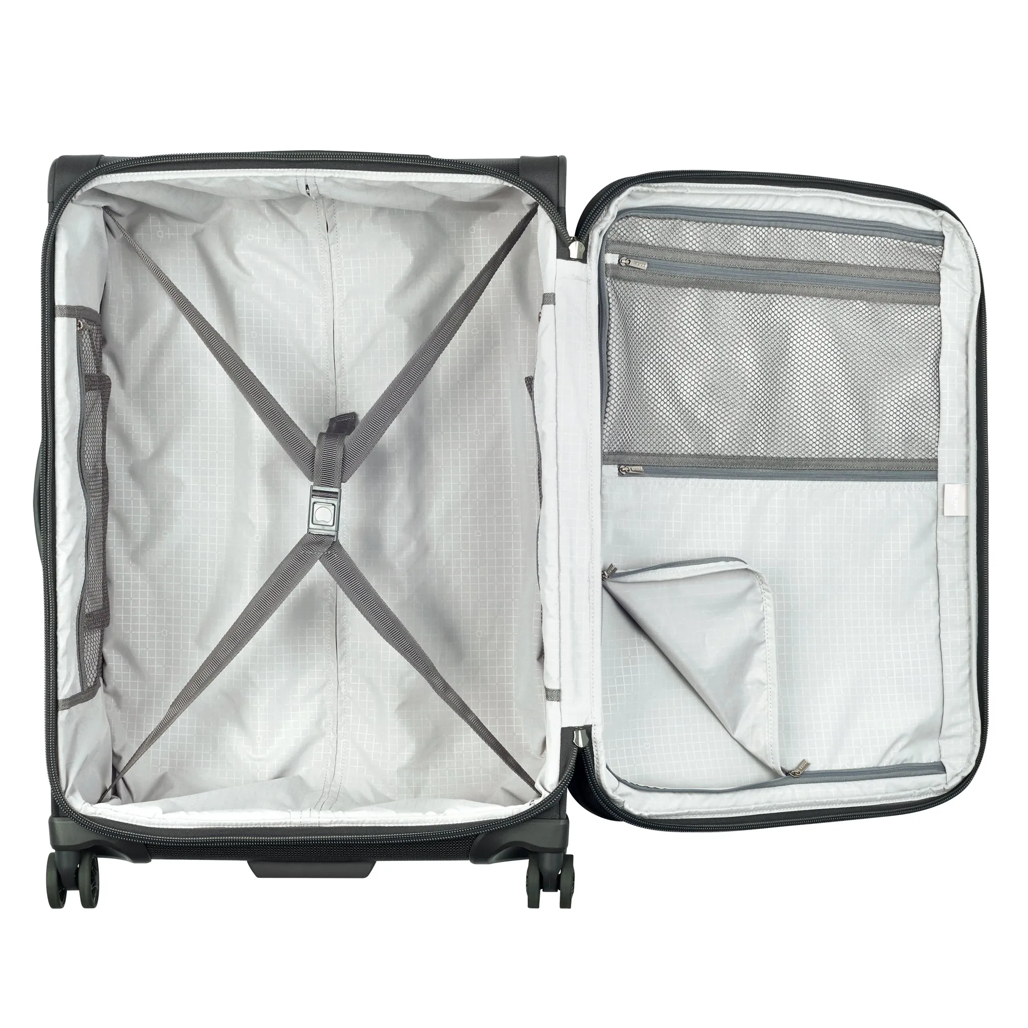 DELSEY Paris Pilot 4.0 Checked-Medium 4-Wheel Medium Luggage Bags Delsey-Paris