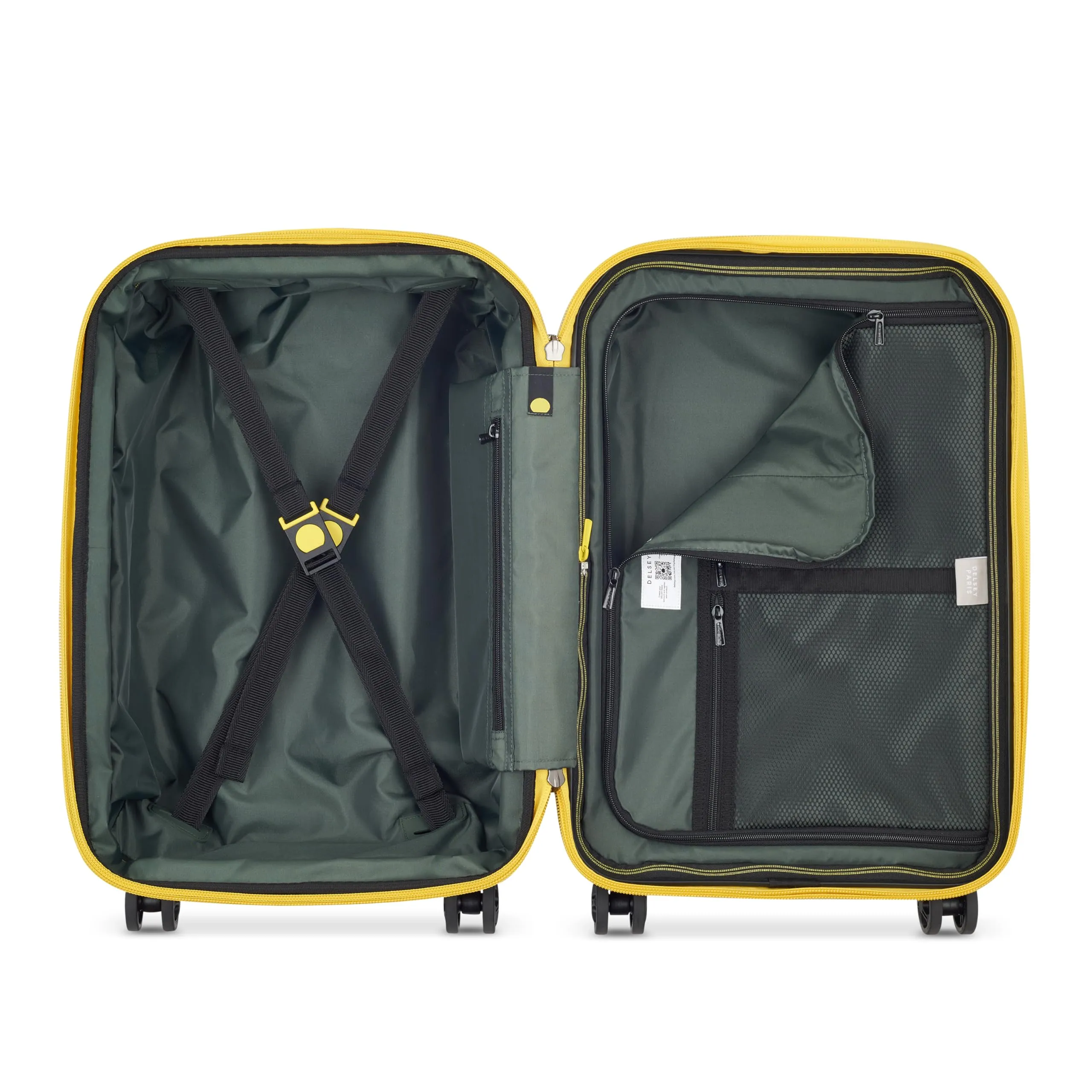 DELSEY Paris Rempart Hardside Expandable Luggage Trunk with Spinner Wheels (Carry-On 19 Inch) Bags Delsey-Paris