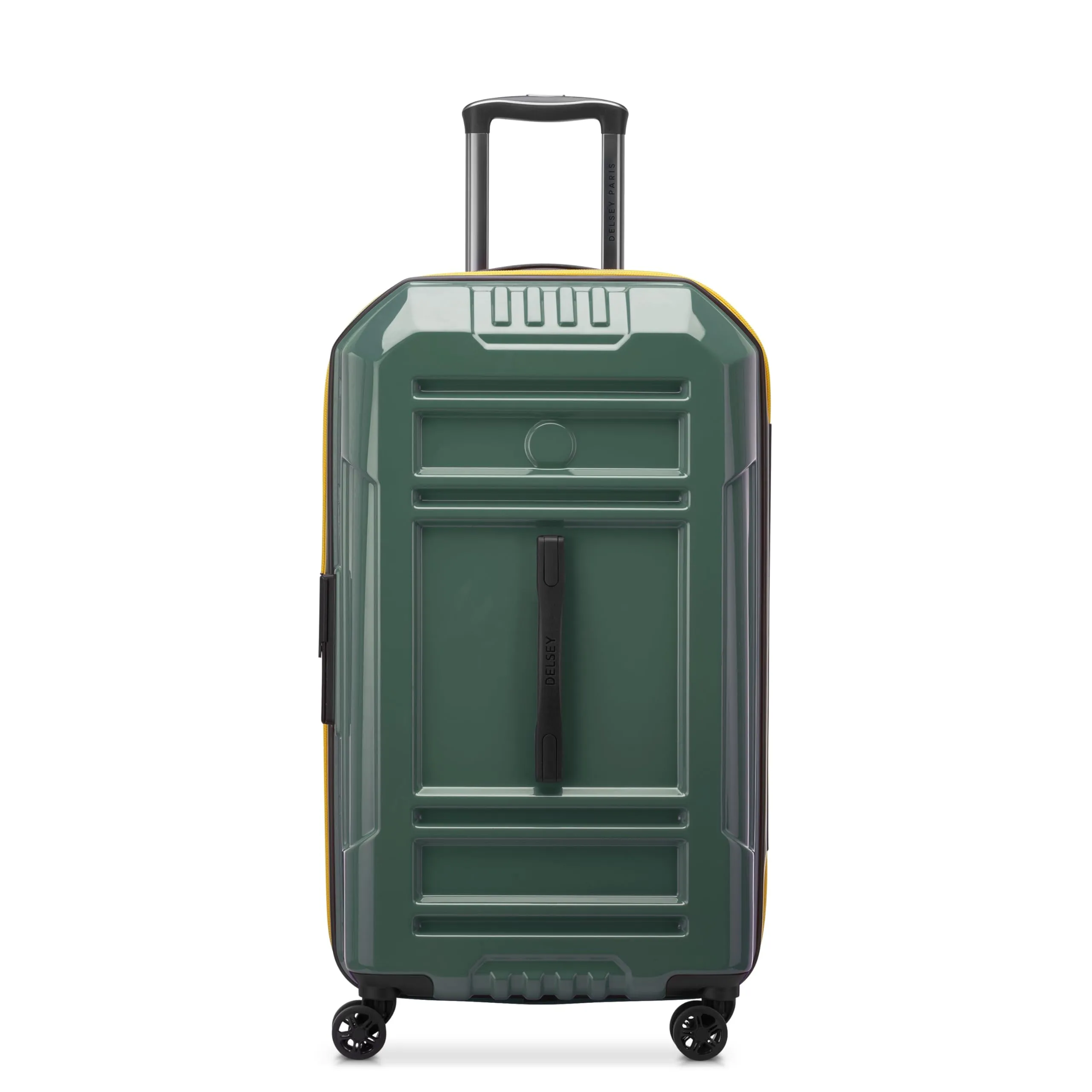 DELSEY Paris Rempart Hardside Expandable Luggage Trunk with Spinner Wheels (Checked Medium Trunk 26 Inch) Bags Delsey-Paris
