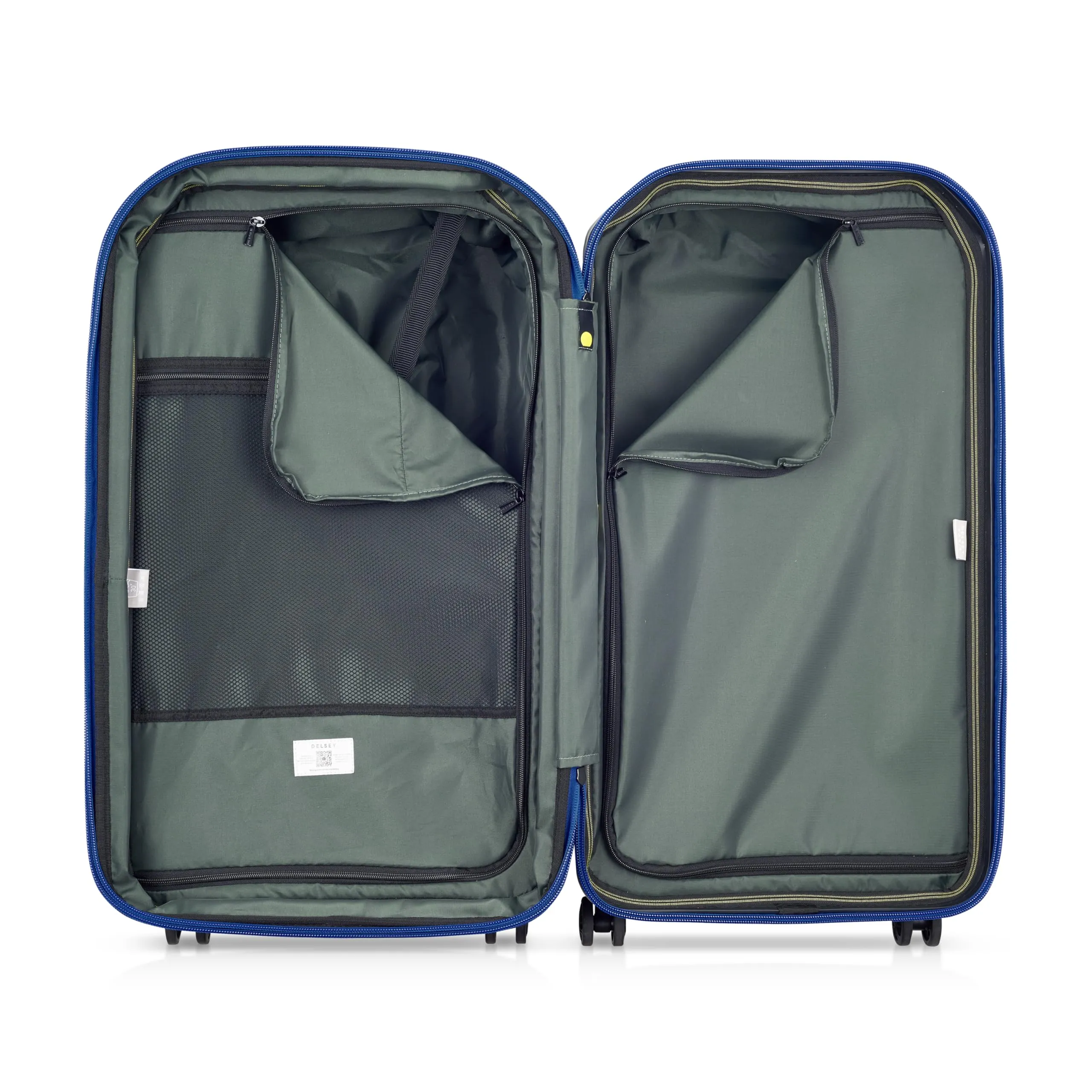 DELSEY Paris Rempart Hardside Expandable Luggage Trunk with Spinner Wheels (Checked Medium Trunk 26 Inch) Bags Delsey-Paris
