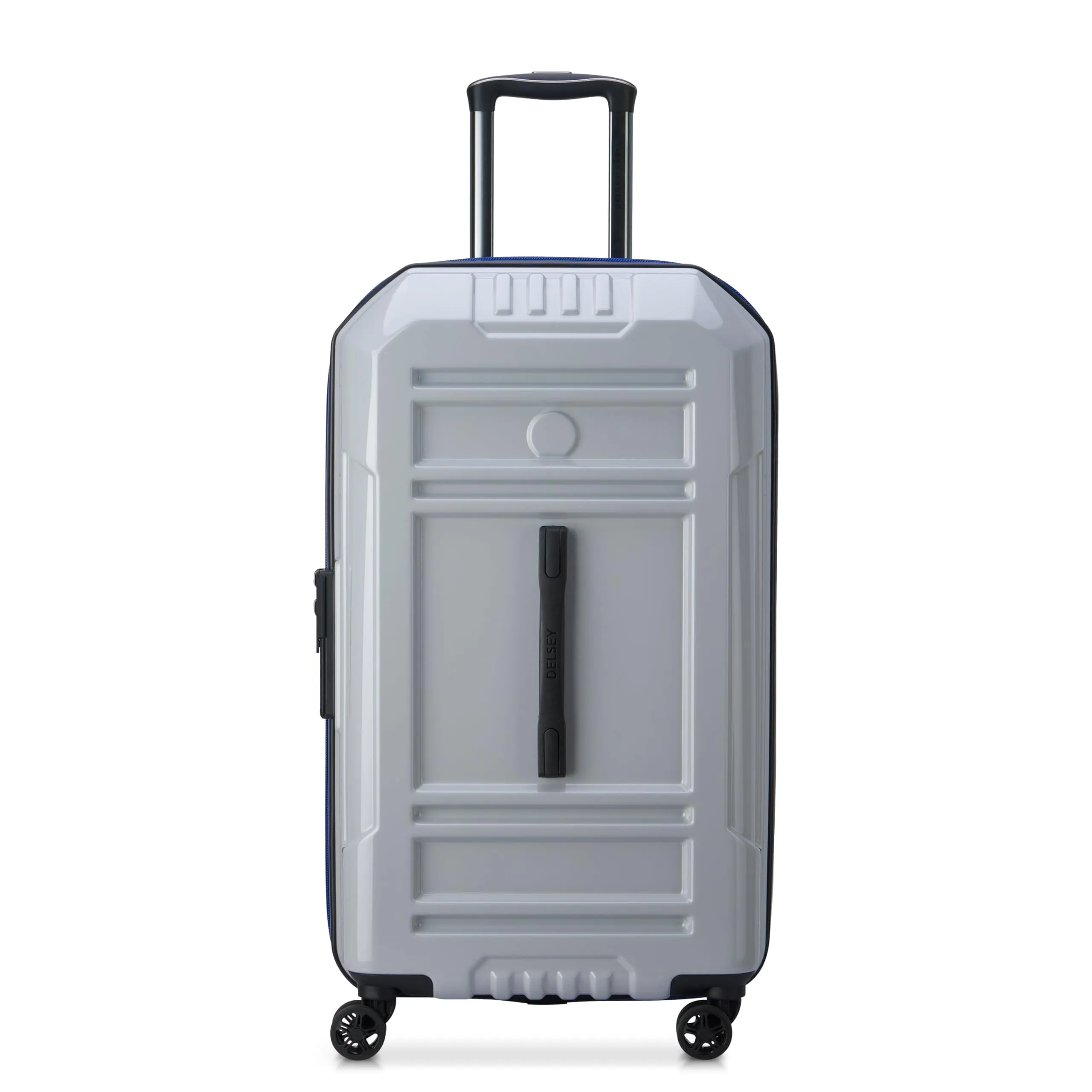 DELSEY Paris Rempart Hardside Expandable Luggage Trunk with Spinner Wheels (Checked Medium Trunk 26 Inch) Bags Delsey-Paris
