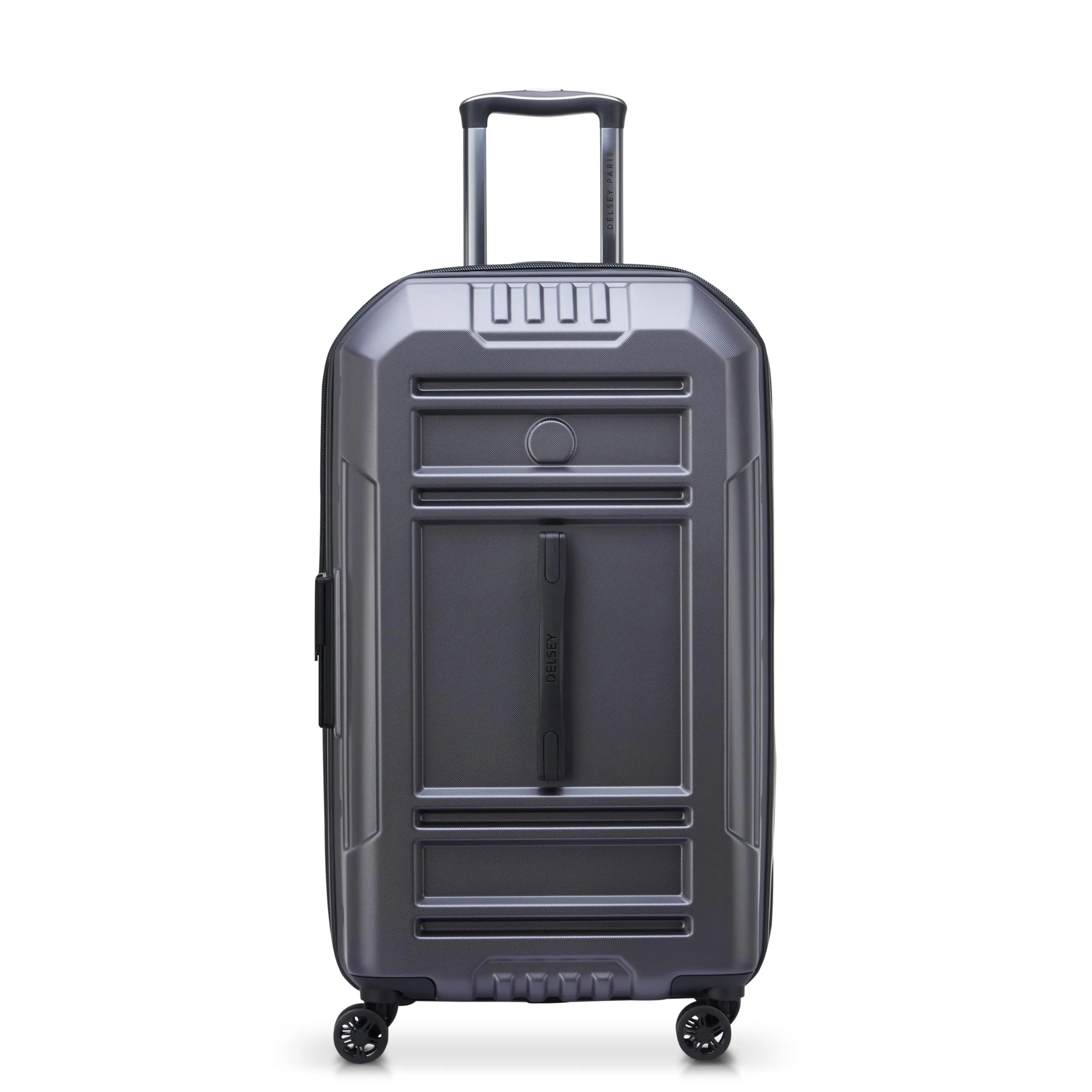 DELSEY Paris Rempart Hardside Expandable Luggage Trunk with Spinner Wheels (Checked Medium Trunk 26 Inch) Bags Delsey-Paris