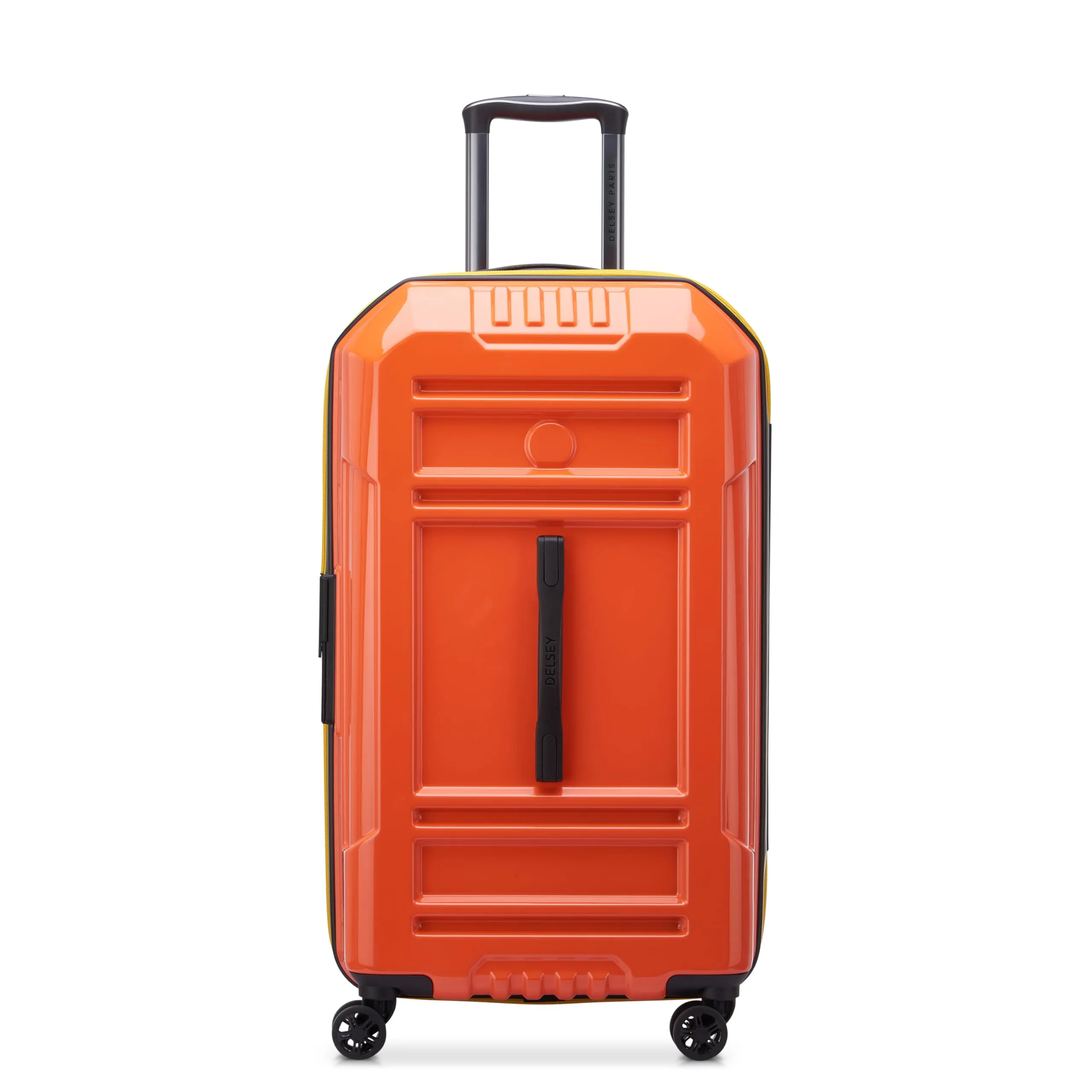DELSEY Paris Rempart Hardside Expandable Luggage Trunk with Spinner Wheels (Checked Medium Trunk 26 Inch) Bags Delsey-Paris
