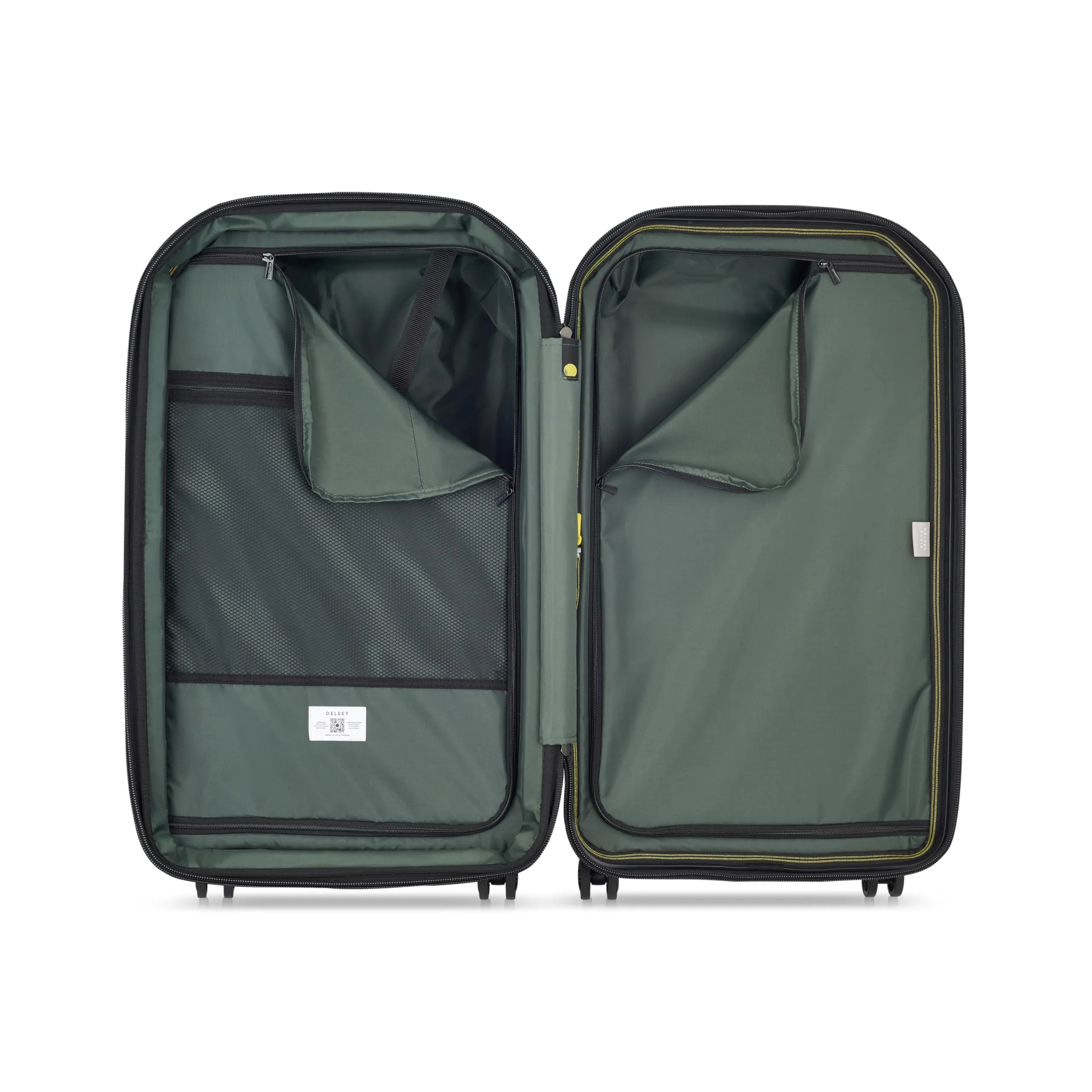 DELSEY Paris Rempart Hardside Expandable Luggage Trunk with Spinner Wheels (Checked Medium Trunk 26 Inch) Bags Delsey-Paris
