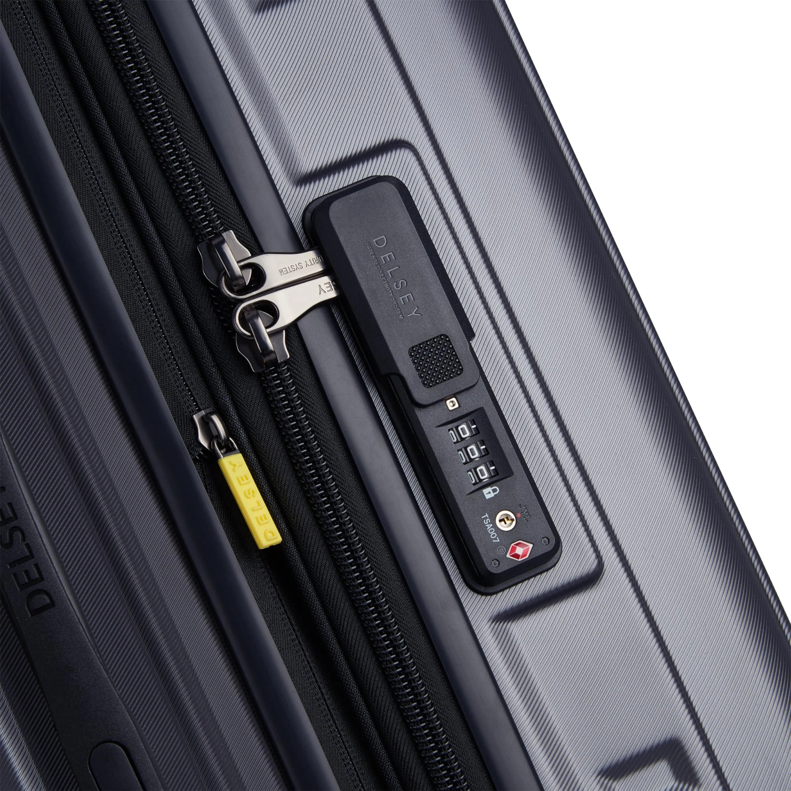 DELSEY Paris Rempart Hardside Expandable Luggage Trunk with Spinner Wheels (Checked Medium Trunk 26 Inch) Bags Delsey-Paris