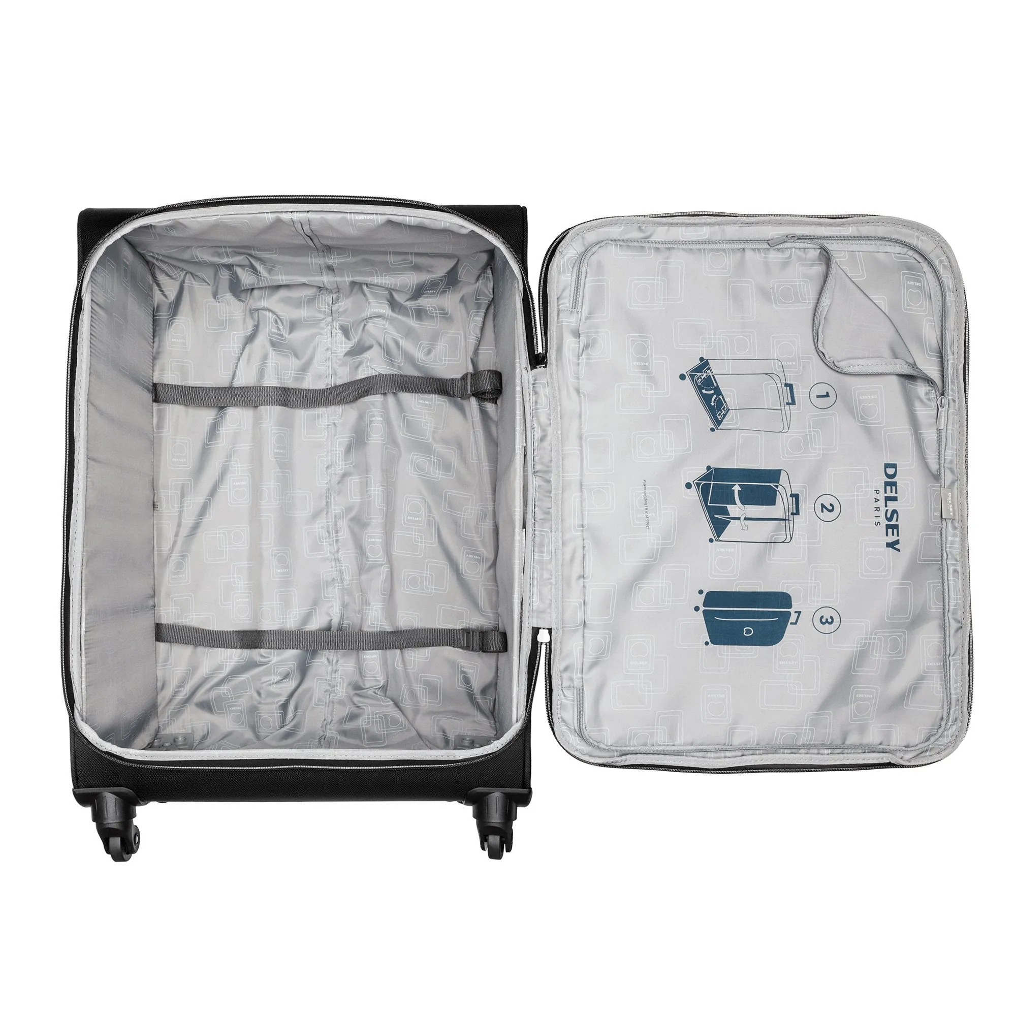 DELSEY Paris Solution 3 Piece Set (21"/25"/29") 4-Wheel Luggage Sets Bags Delsey-Paris