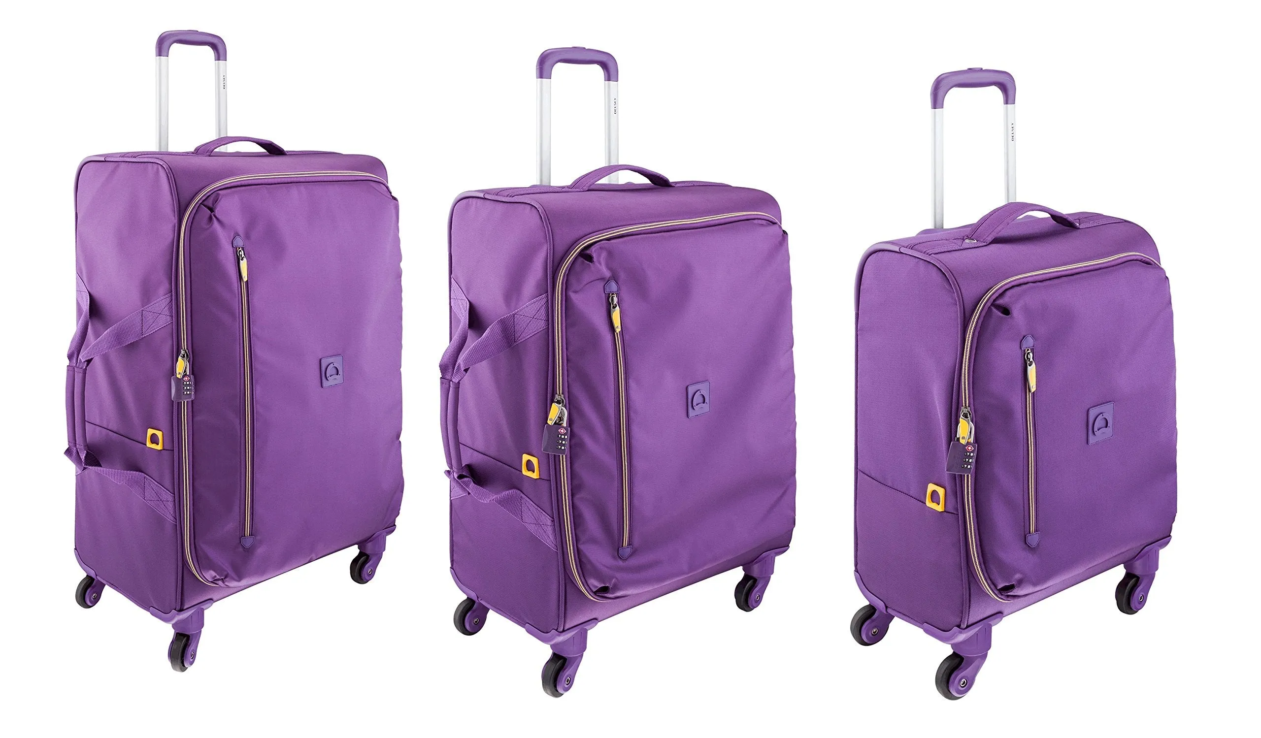 DELSEY Paris Solution 3 Piece Set (21"/25"/29") 4-Wheel Luggage Sets Bags Delsey-Paris