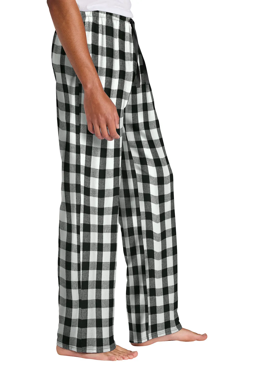 District Mens Flannel Plaid Lounge Pants - Black/White Buffalo Check  Buy new Clothing District