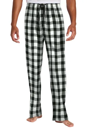 District Mens Flannel Plaid Lounge Pants - Black/White Buffalo Check  Buy new Clothing District