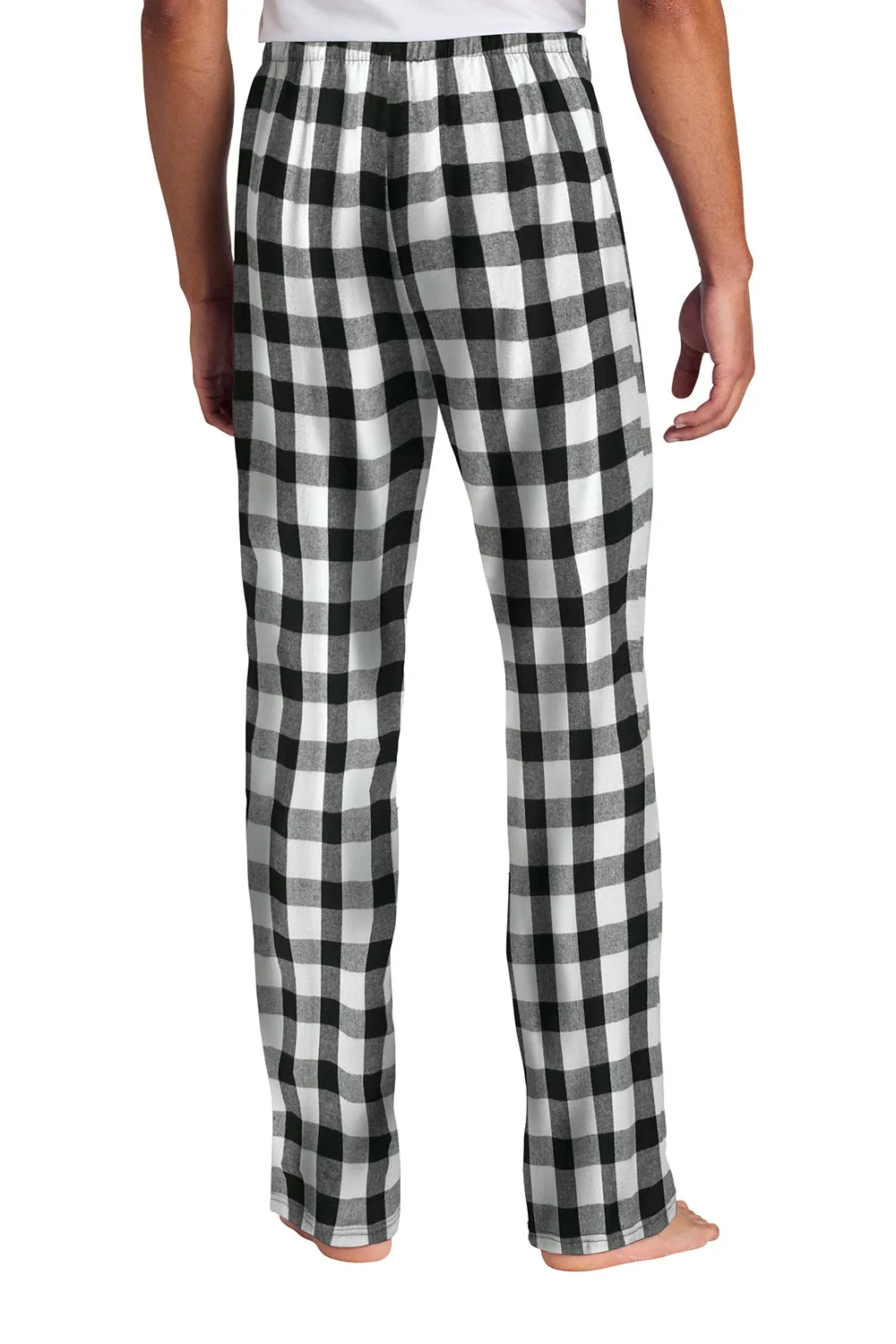 District Mens Flannel Plaid Lounge Pants - Black/White Buffalo Check  Buy new Clothing District