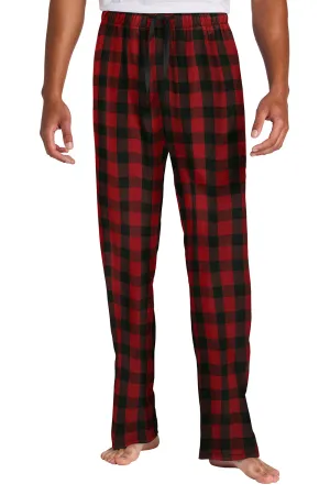 District Mens Flannel Plaid Lounge Pants - Red/Black Buffalo Check  Buy new Clothing District
