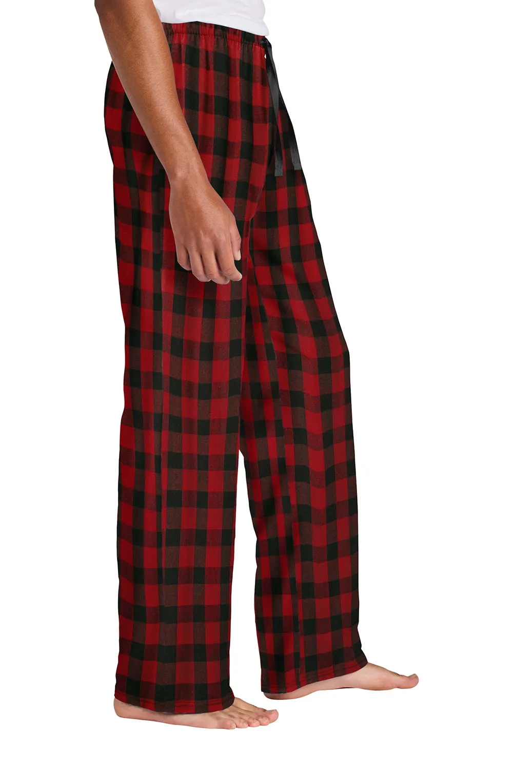 District Mens Flannel Plaid Lounge Pants - Red/Black Buffalo Check  Buy new Clothing District