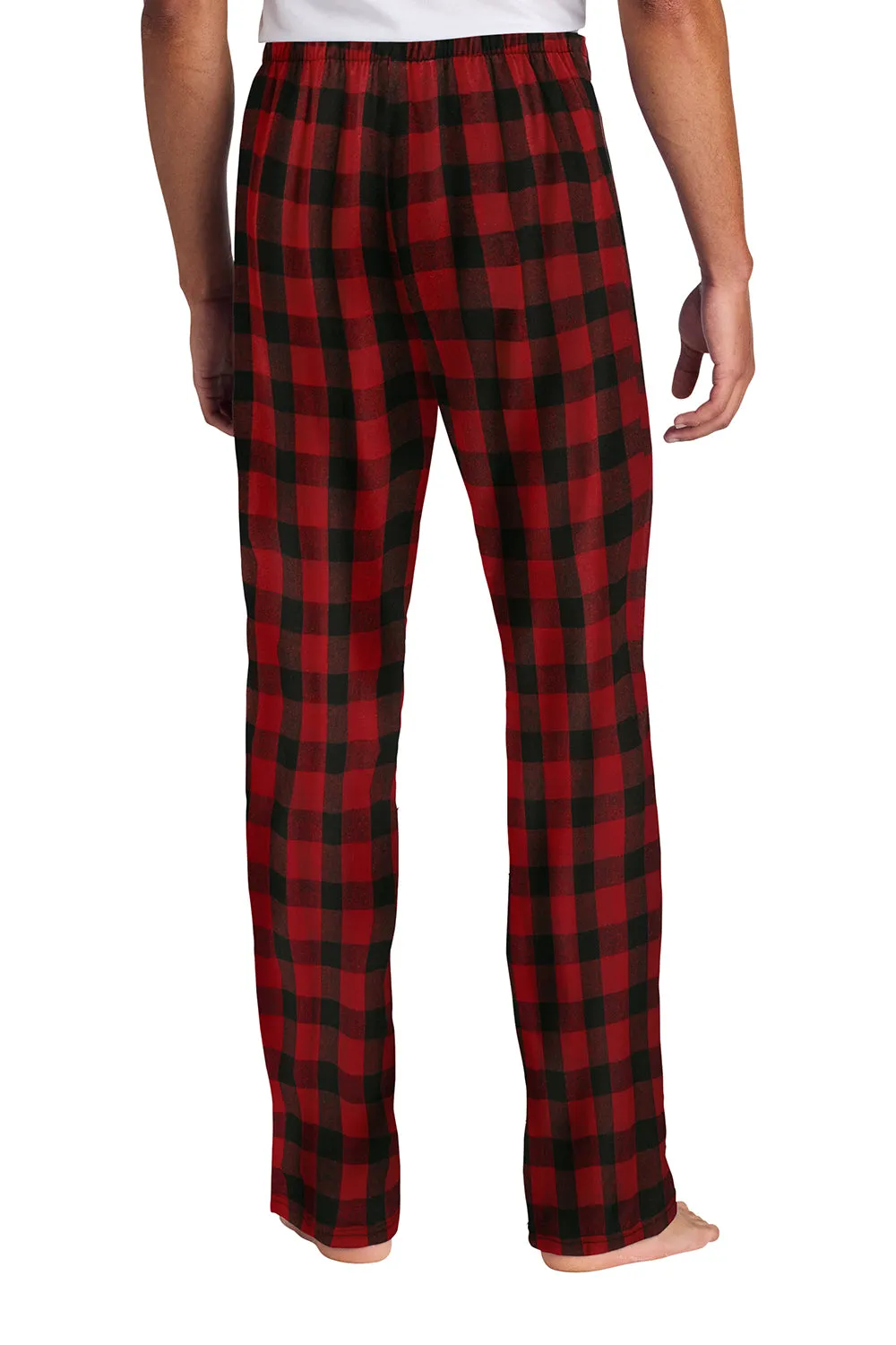 District Mens Flannel Plaid Lounge Pants - Red/Black Buffalo Check  Buy new Clothing District