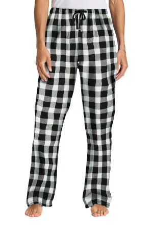 District Womens Flannel Plaid Lounge Pants - Black/White Buffalo Check  Buy new Clothing District