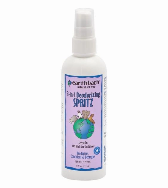 Earthbath 3 in 1 Deodorizing Spritz Lavender Spray For Dogs dog shampoo,bathing supplies