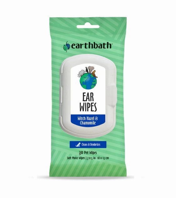 Earthbath Ear Wipes for Dogs and Cats odor remover,dog cleaning