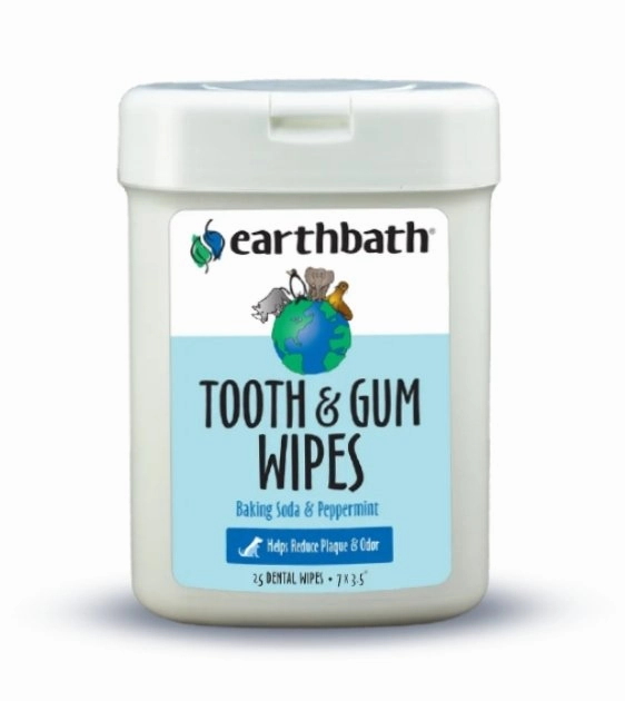 Earthbath Tooth & Gum Wipes for Dogs and Cats odor remover,dog cleaning