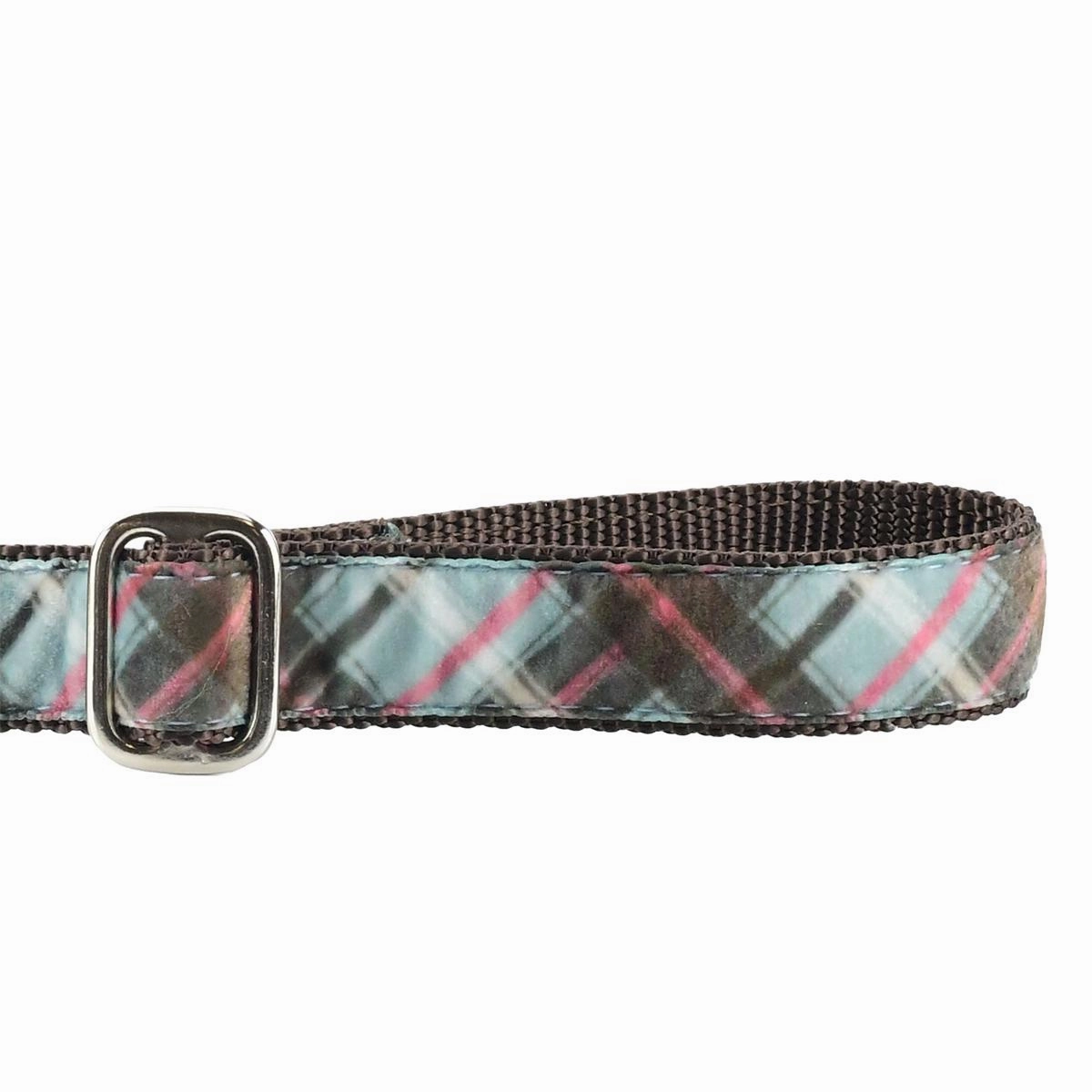 Elite Velvet Dog Leash Jane's Shirt Winter Plaid